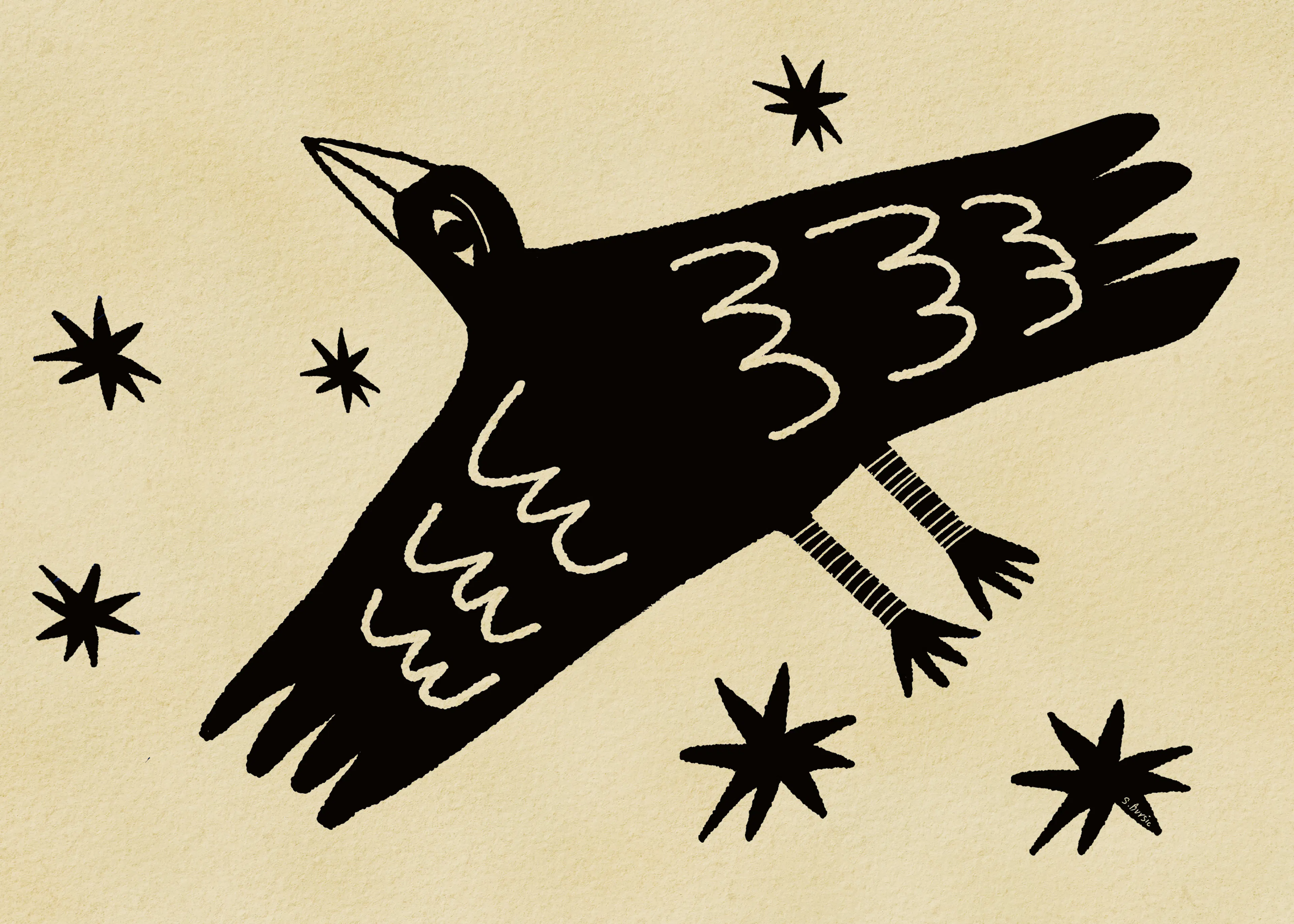 Kosmischer Vogel Poster 0