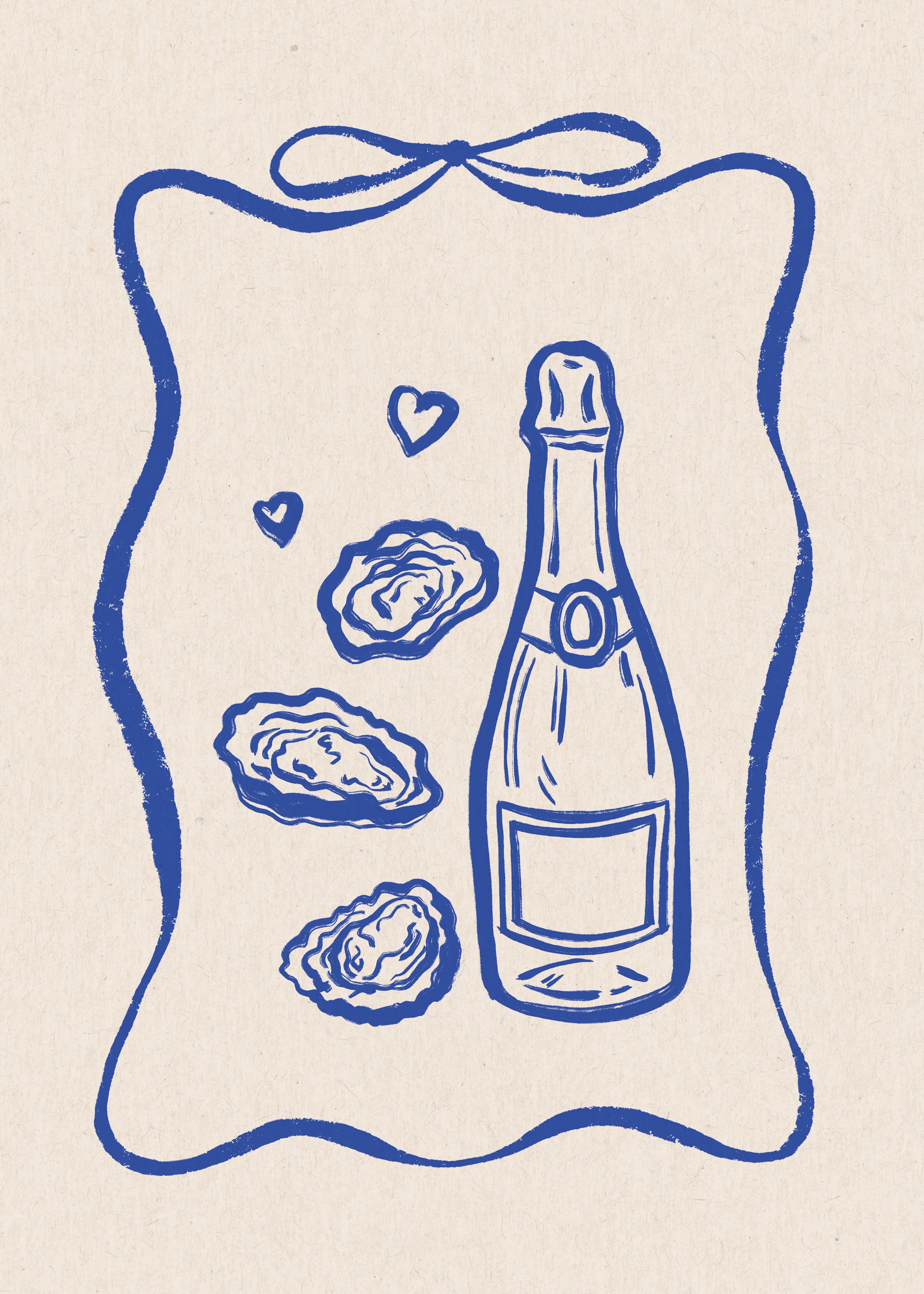 Oester en Champagne Poster 0