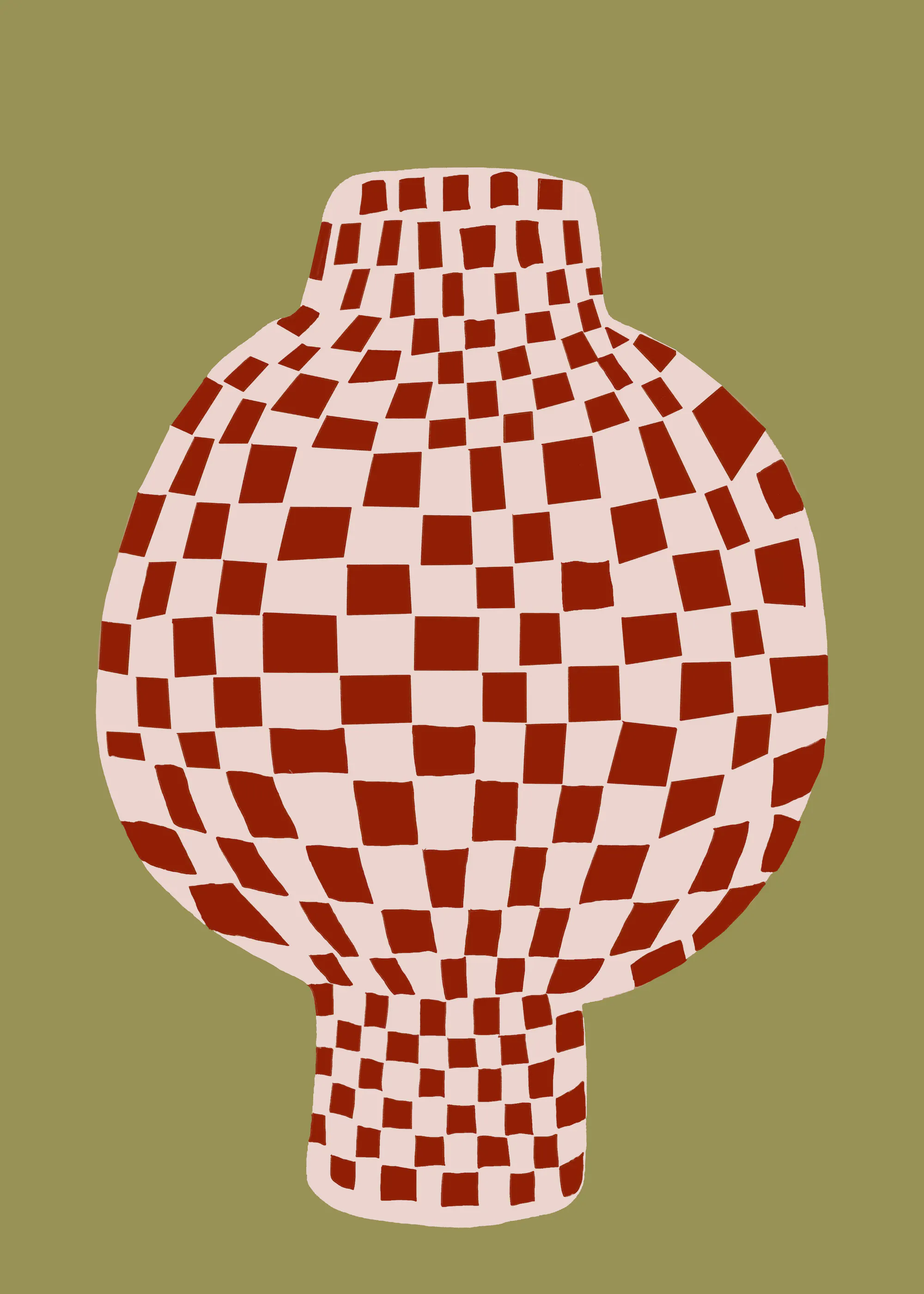 Schachbrett Vase Poster 0