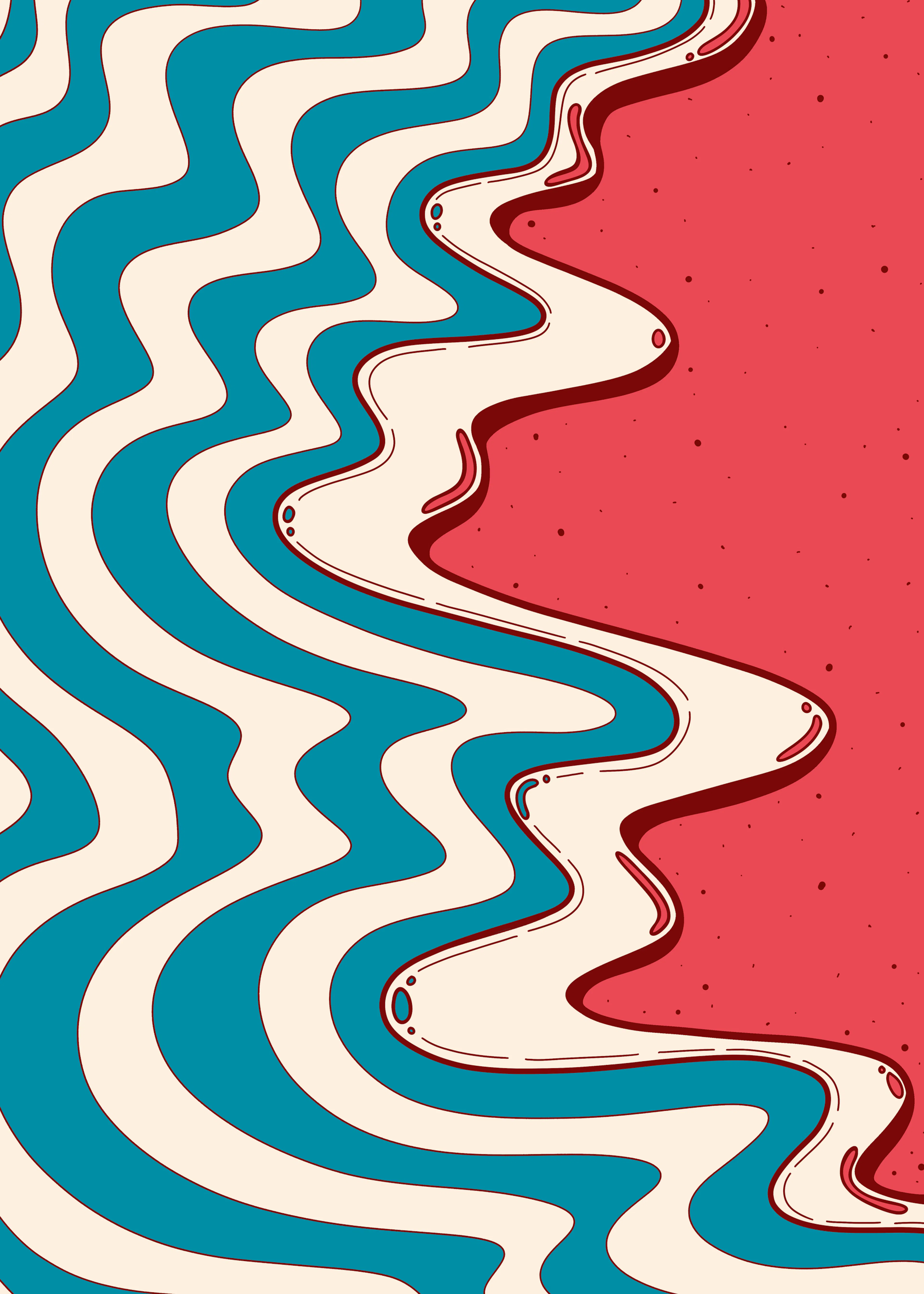 Wavy Illusion Poster 0