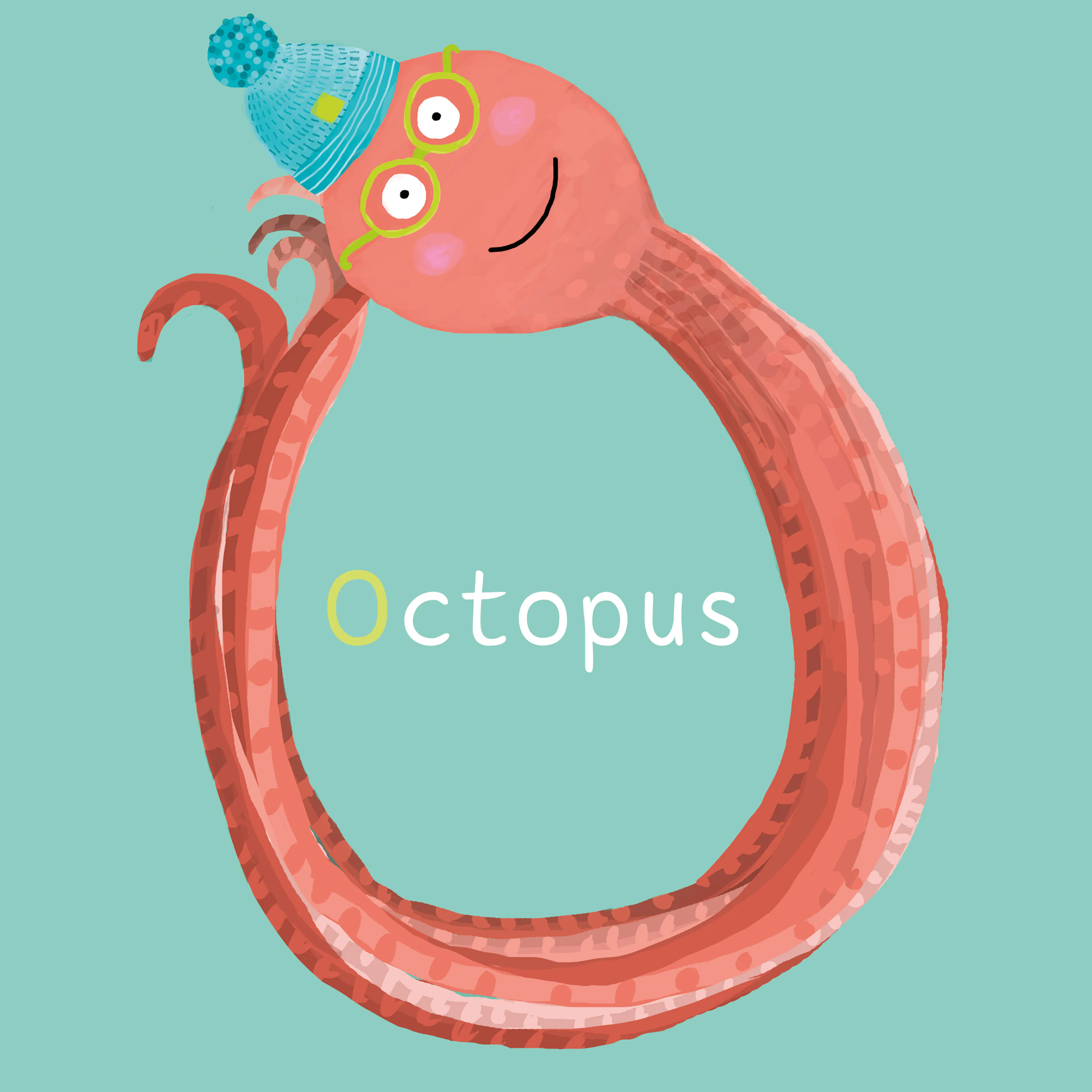 Vrolijke Octopus Poster 0