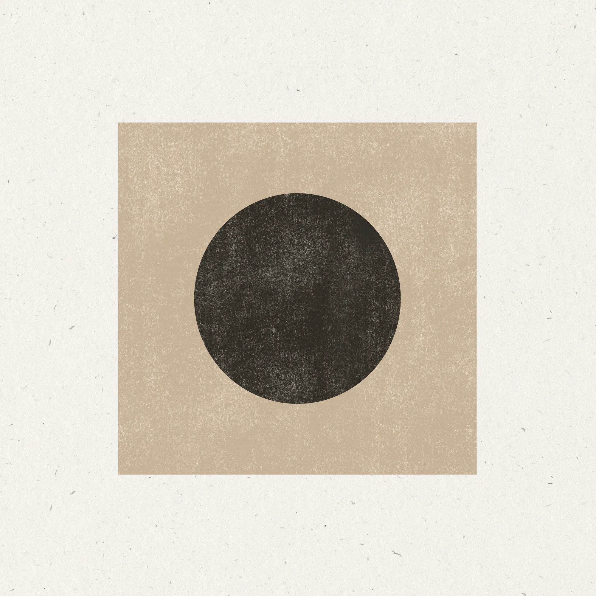 Schwarzer minimalistischer Kreis Poster 0
