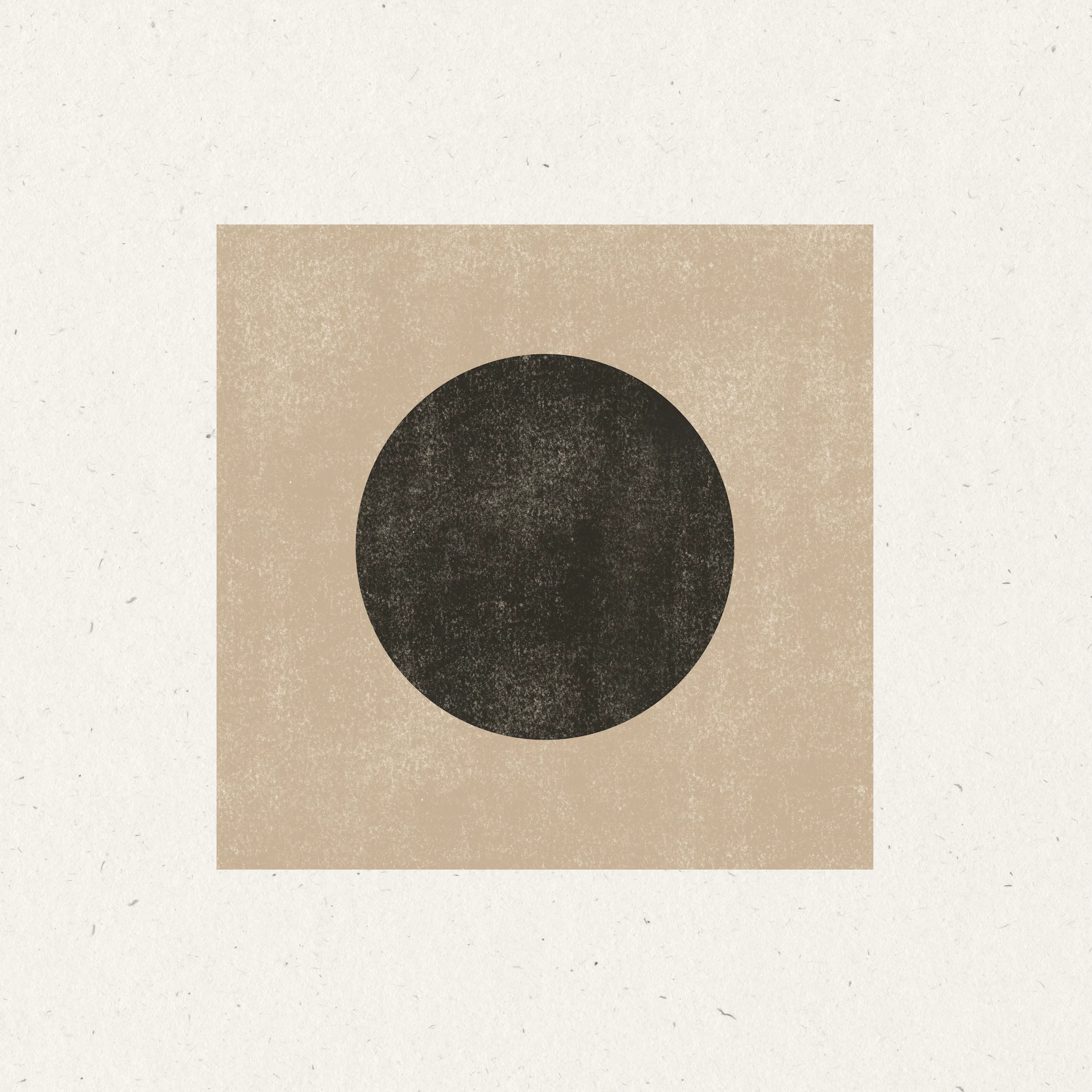 Schwarzer minimalistischer Kreis Poster 0
