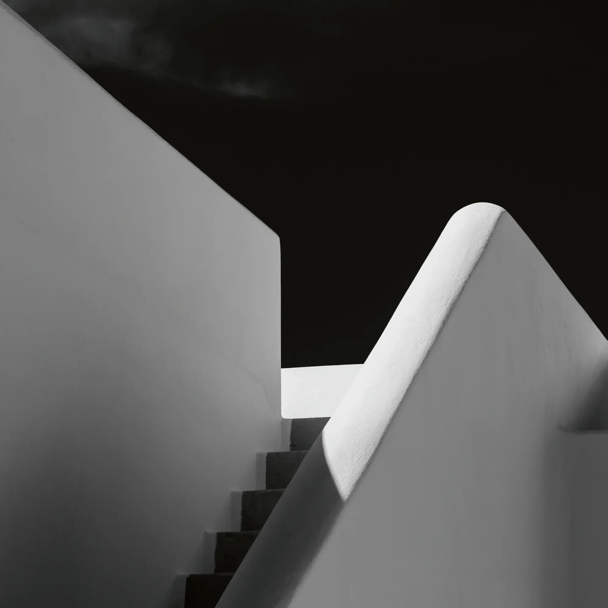 White Minimalist Geometry Poster 0