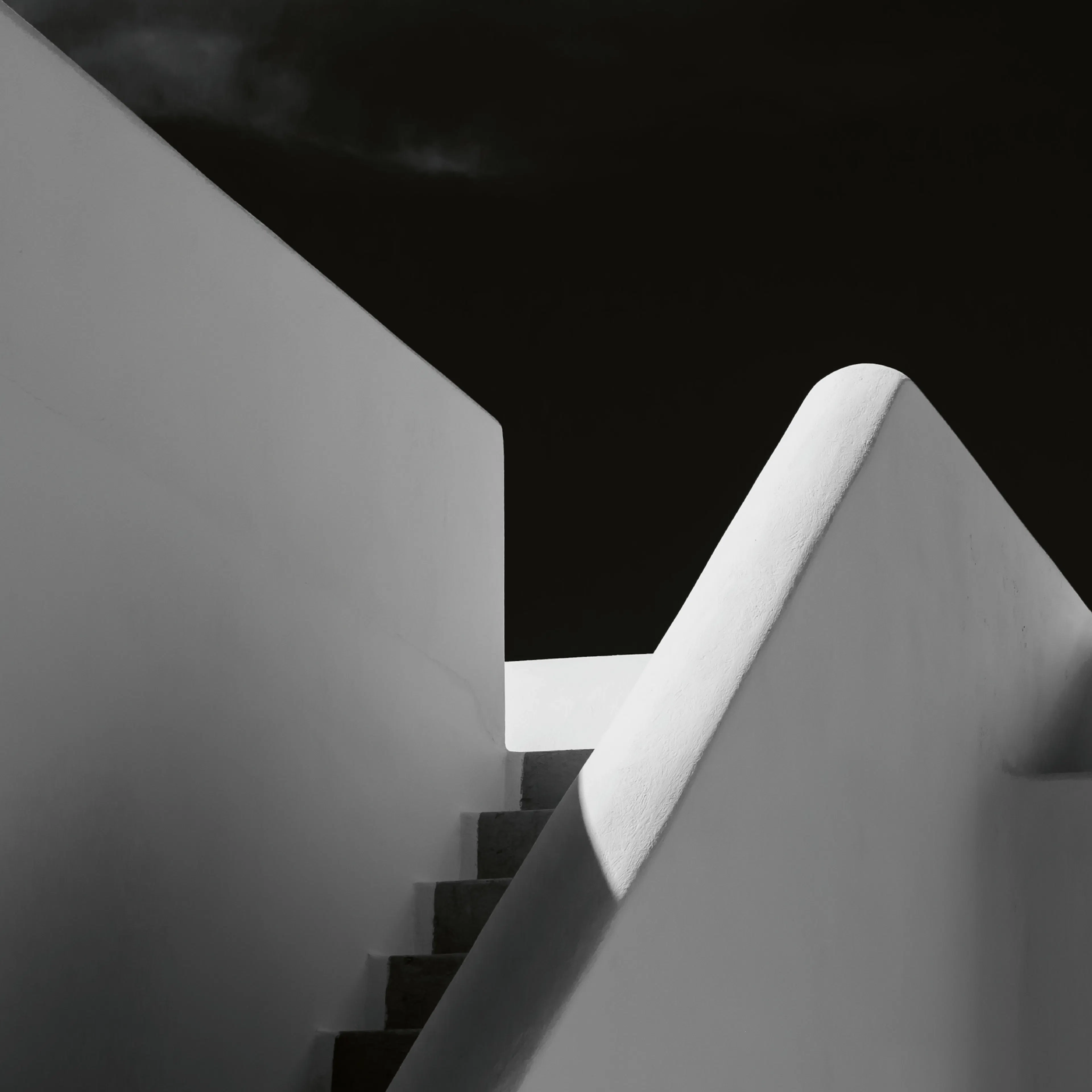 White Minimalist Geometry Poster 0