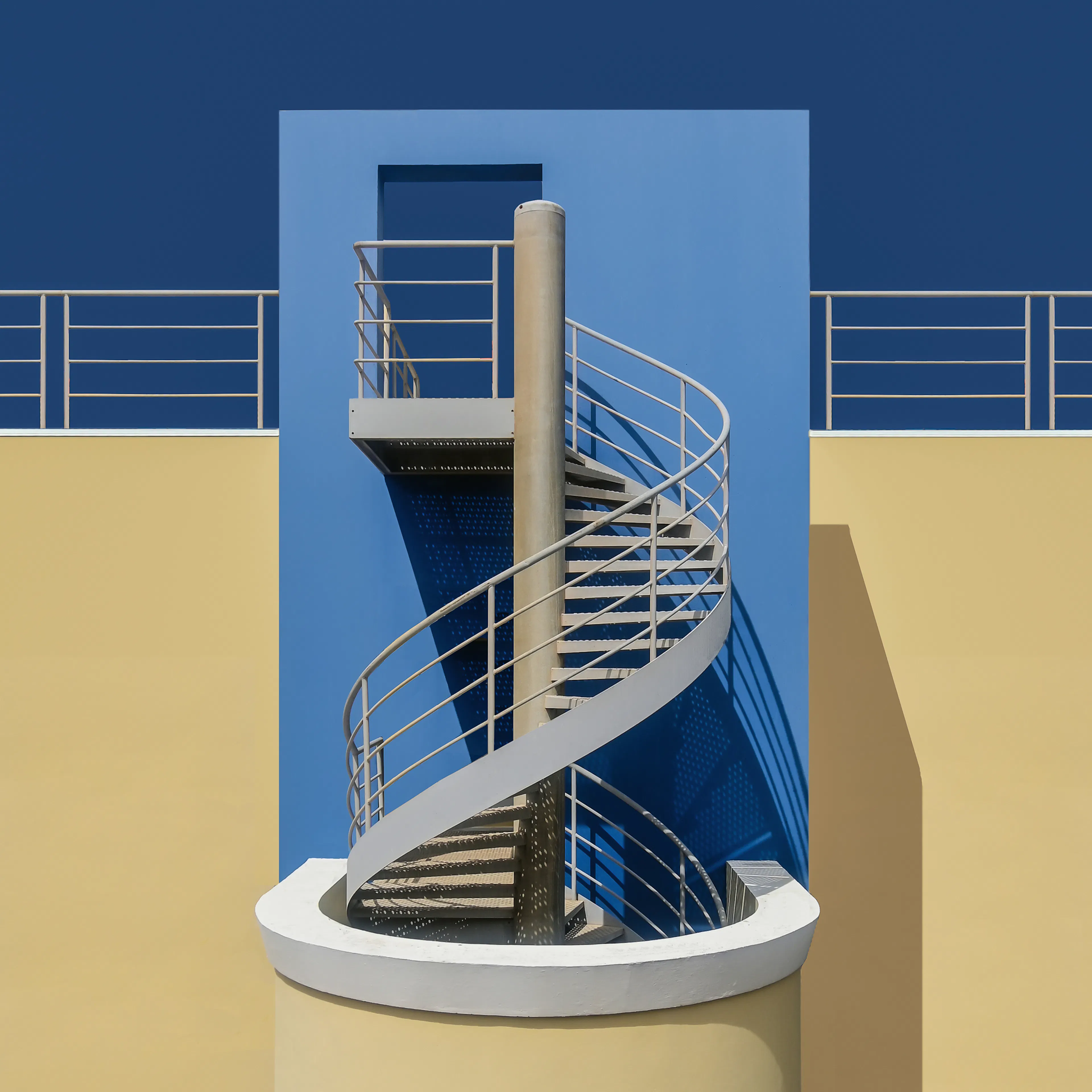 Modern Spiral Staircase Poster 0