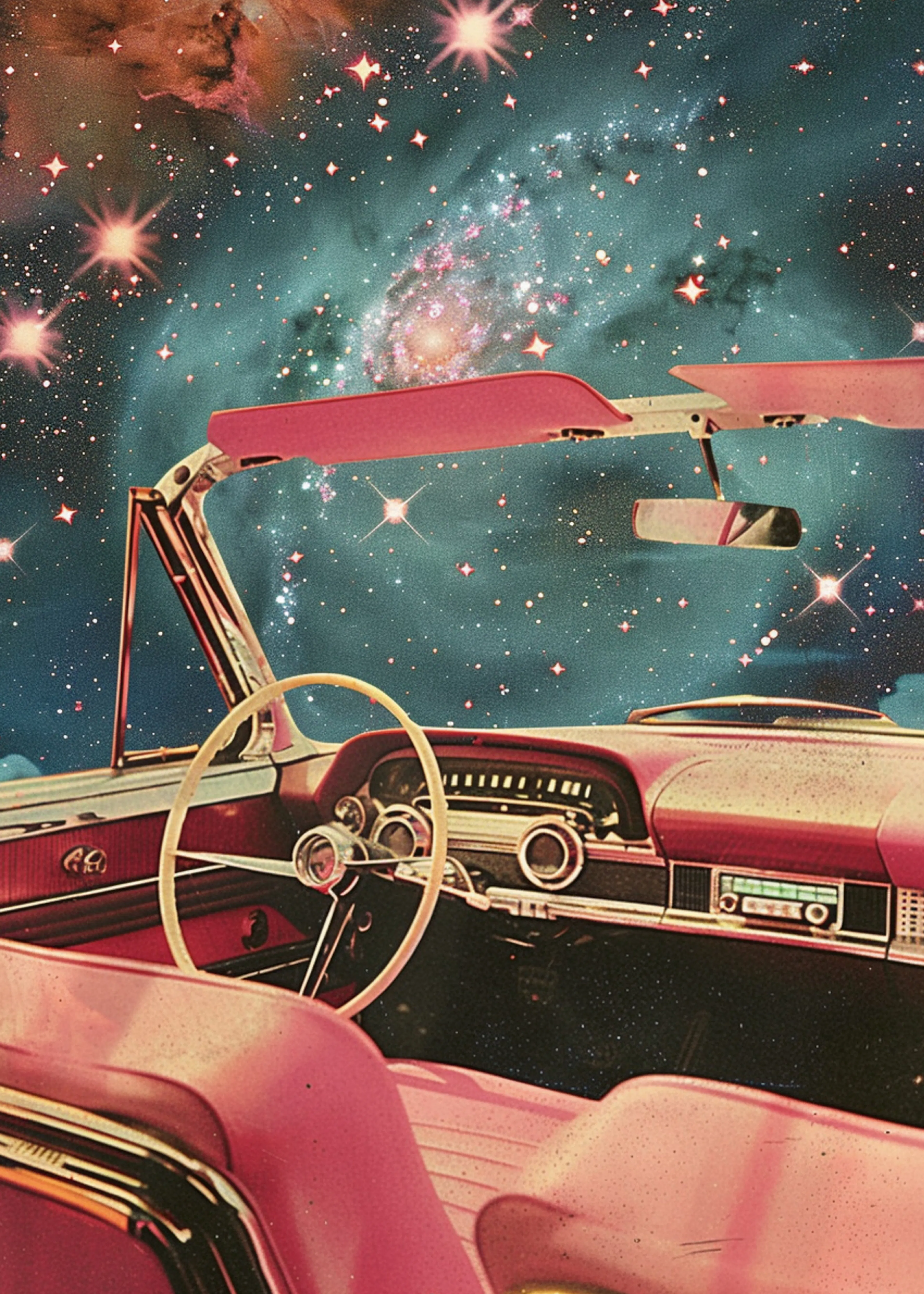Retro Cosmic Drive Poster 0