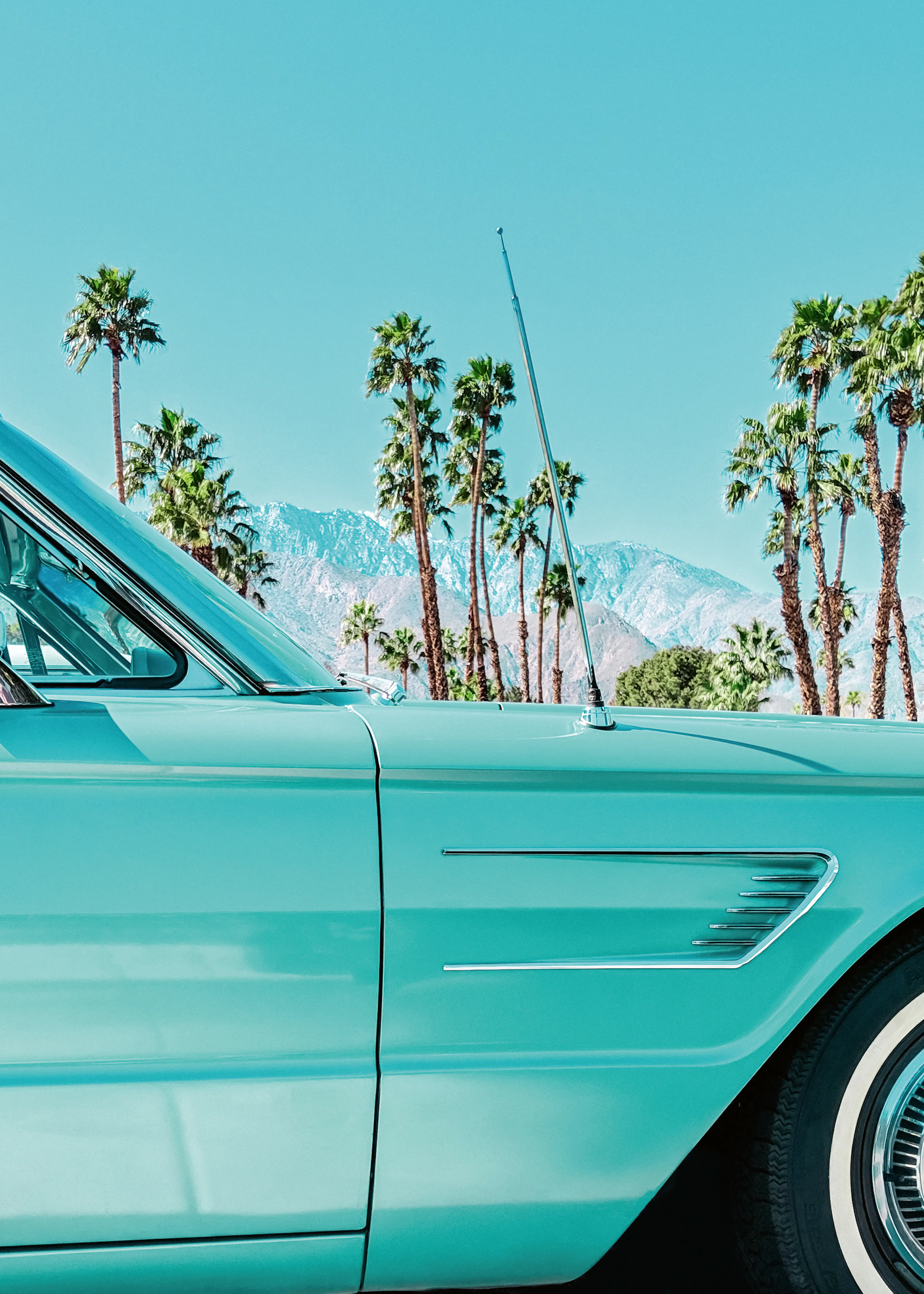 Turquoise Retro Drive Poster 0