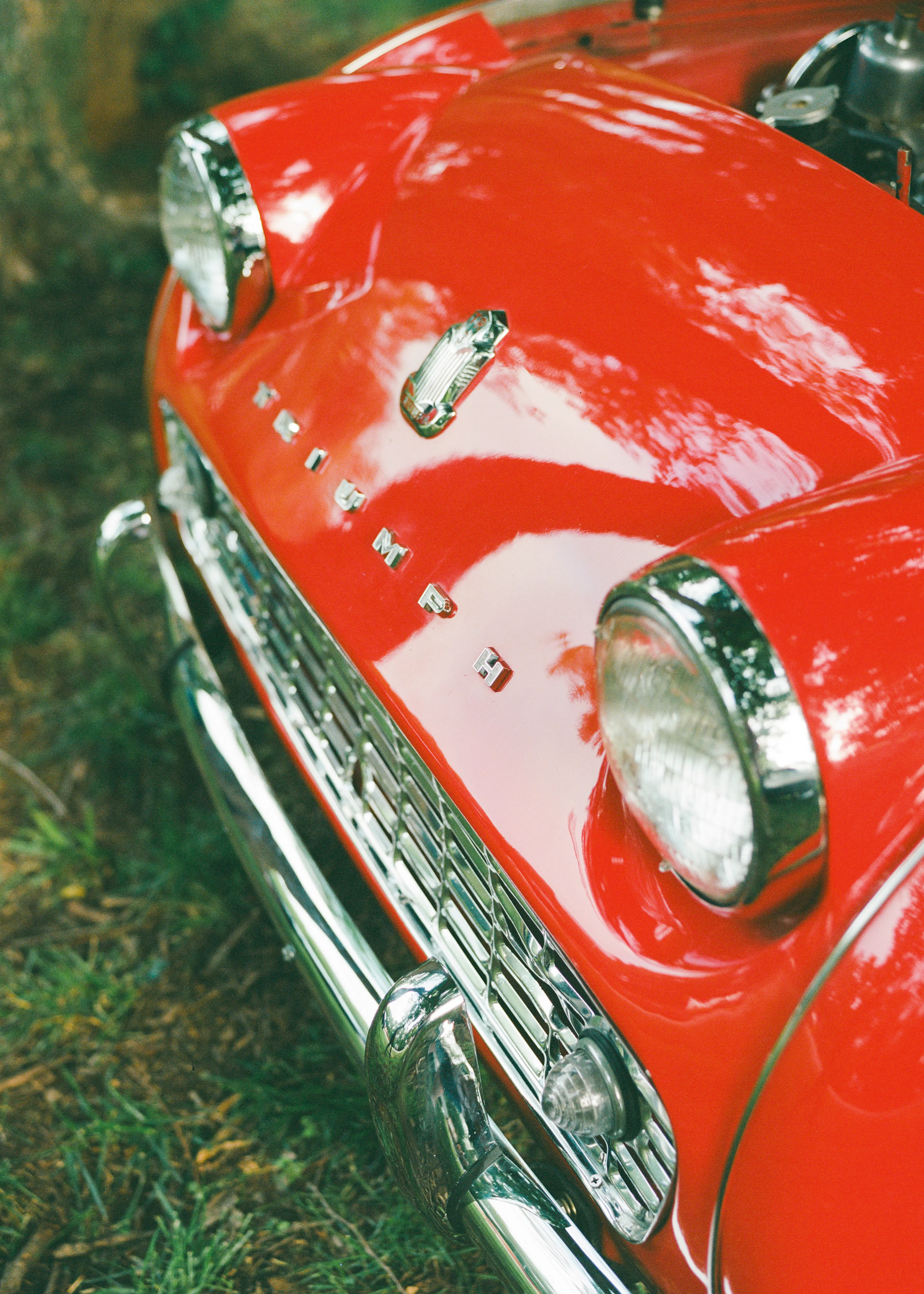 Classic Red Car Poster 0