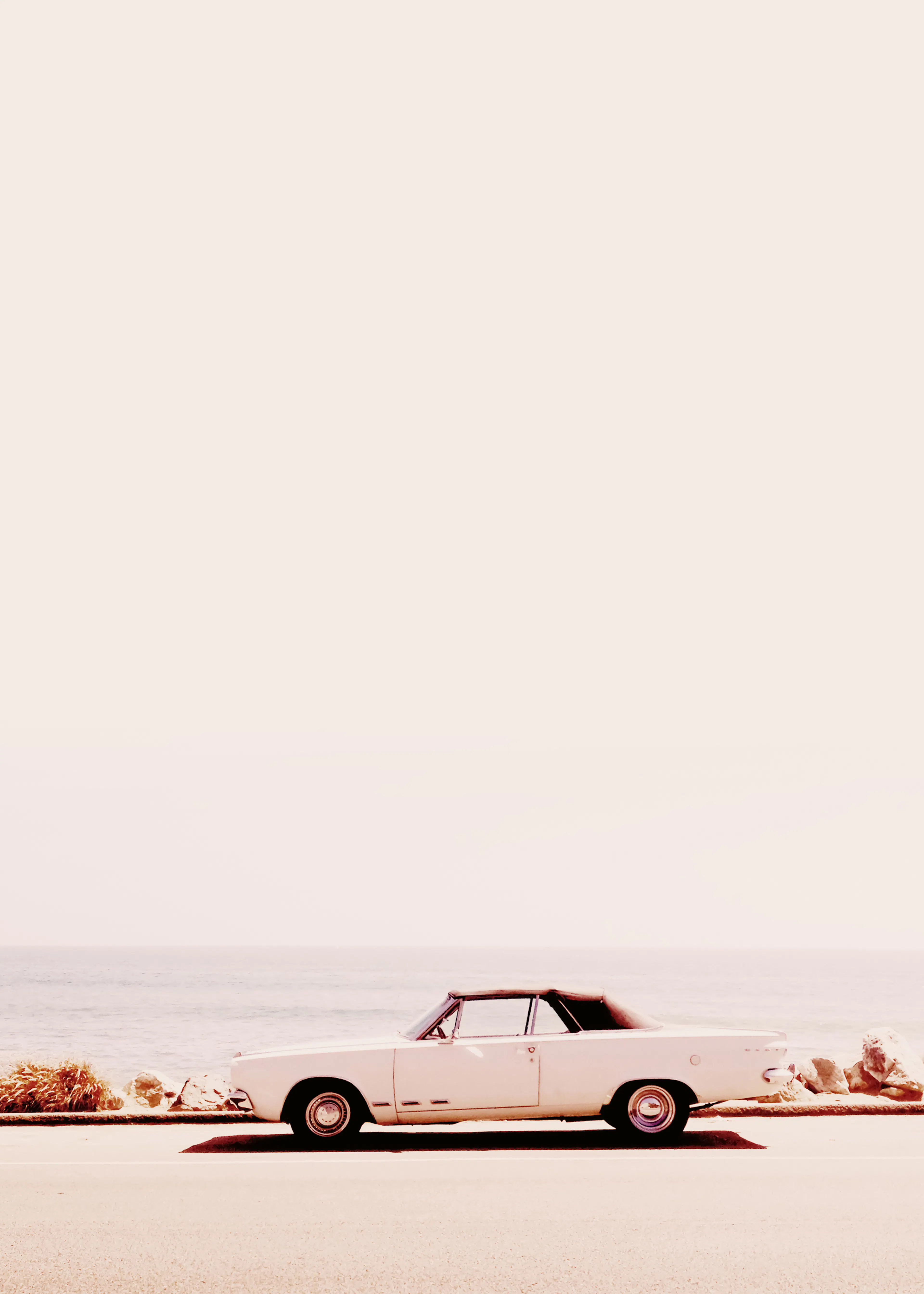 Beige Desert Drive Poster 0