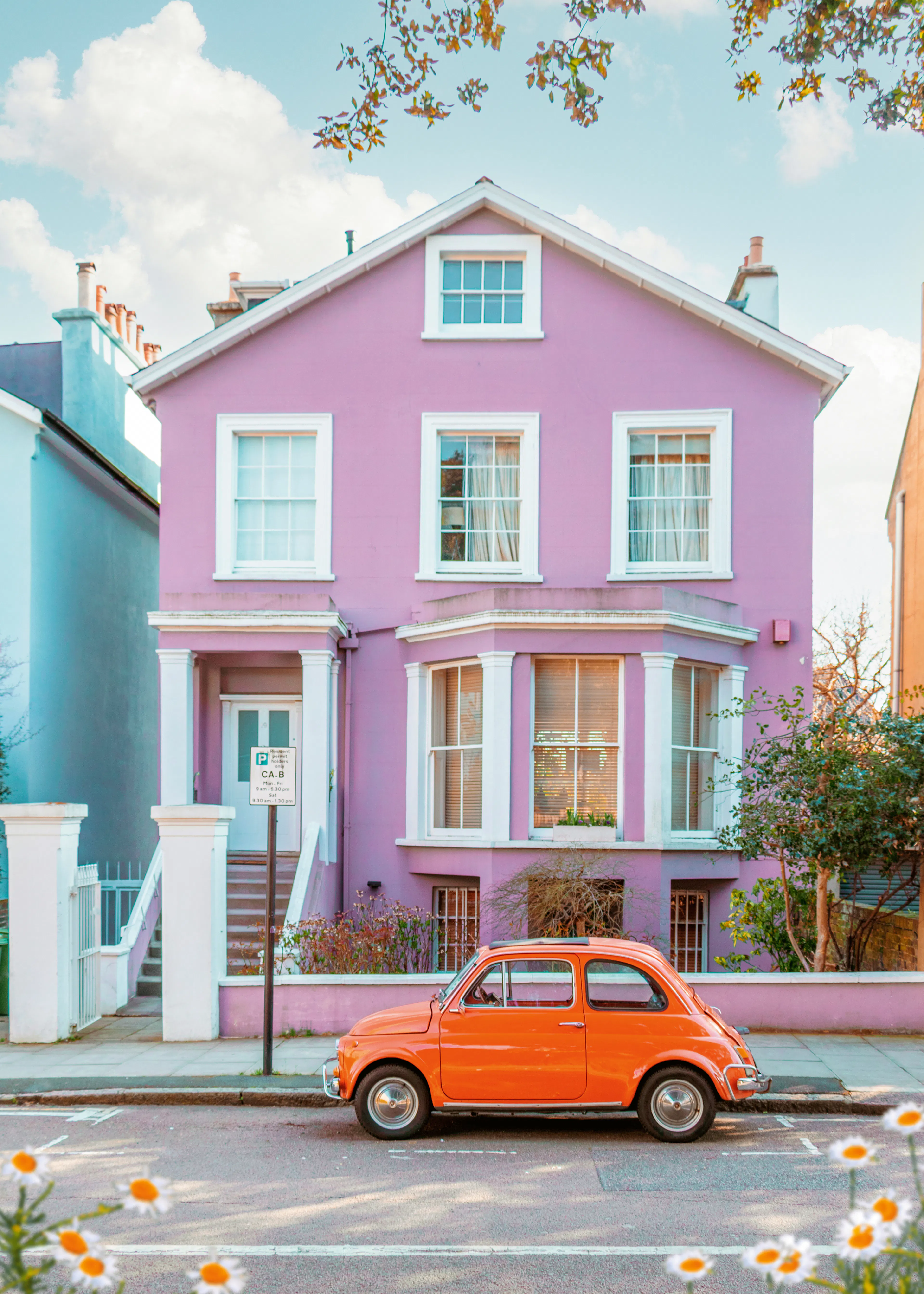 Charmant Pastel Huis Poster 0