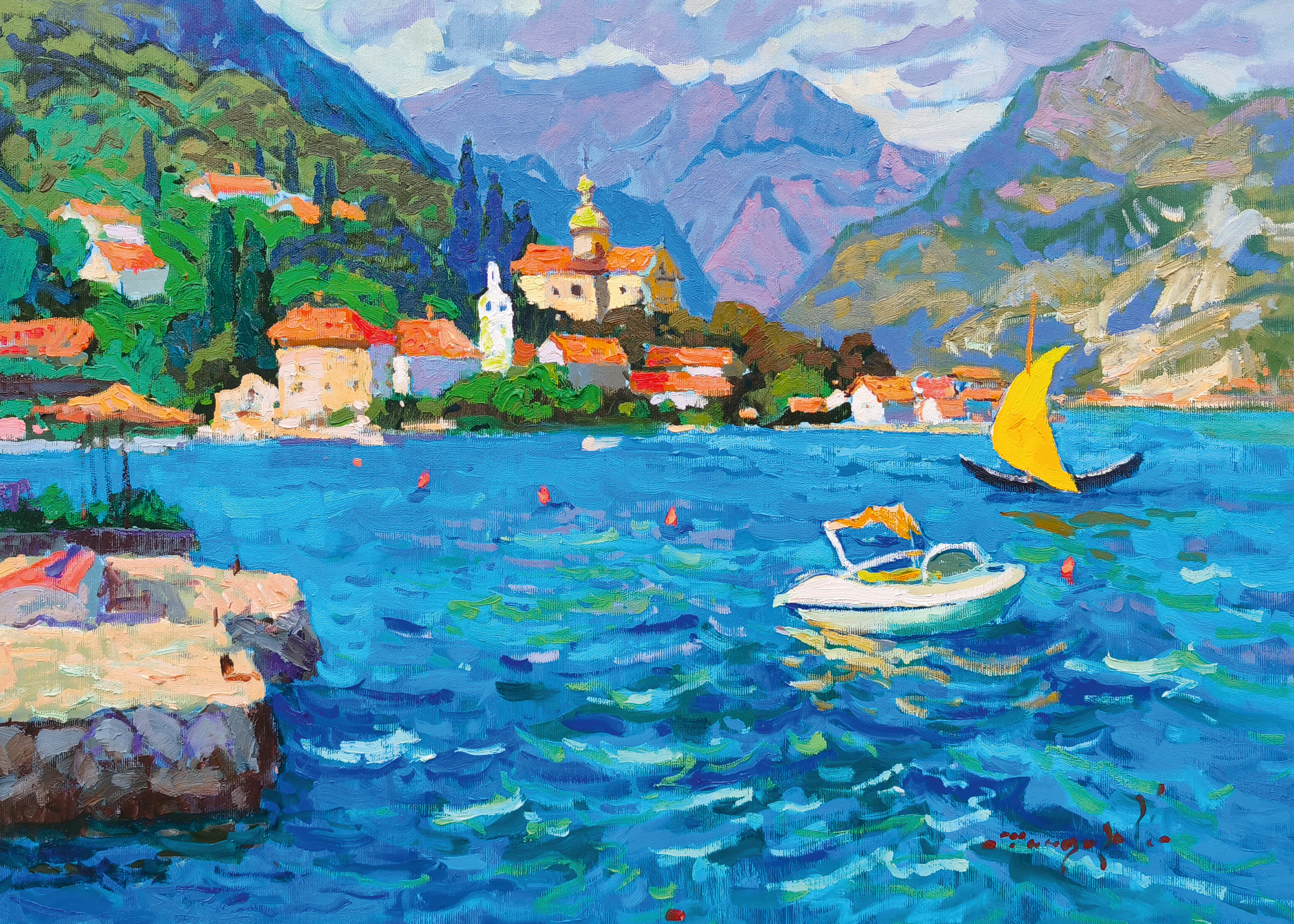 Blue Lake View Poster 0