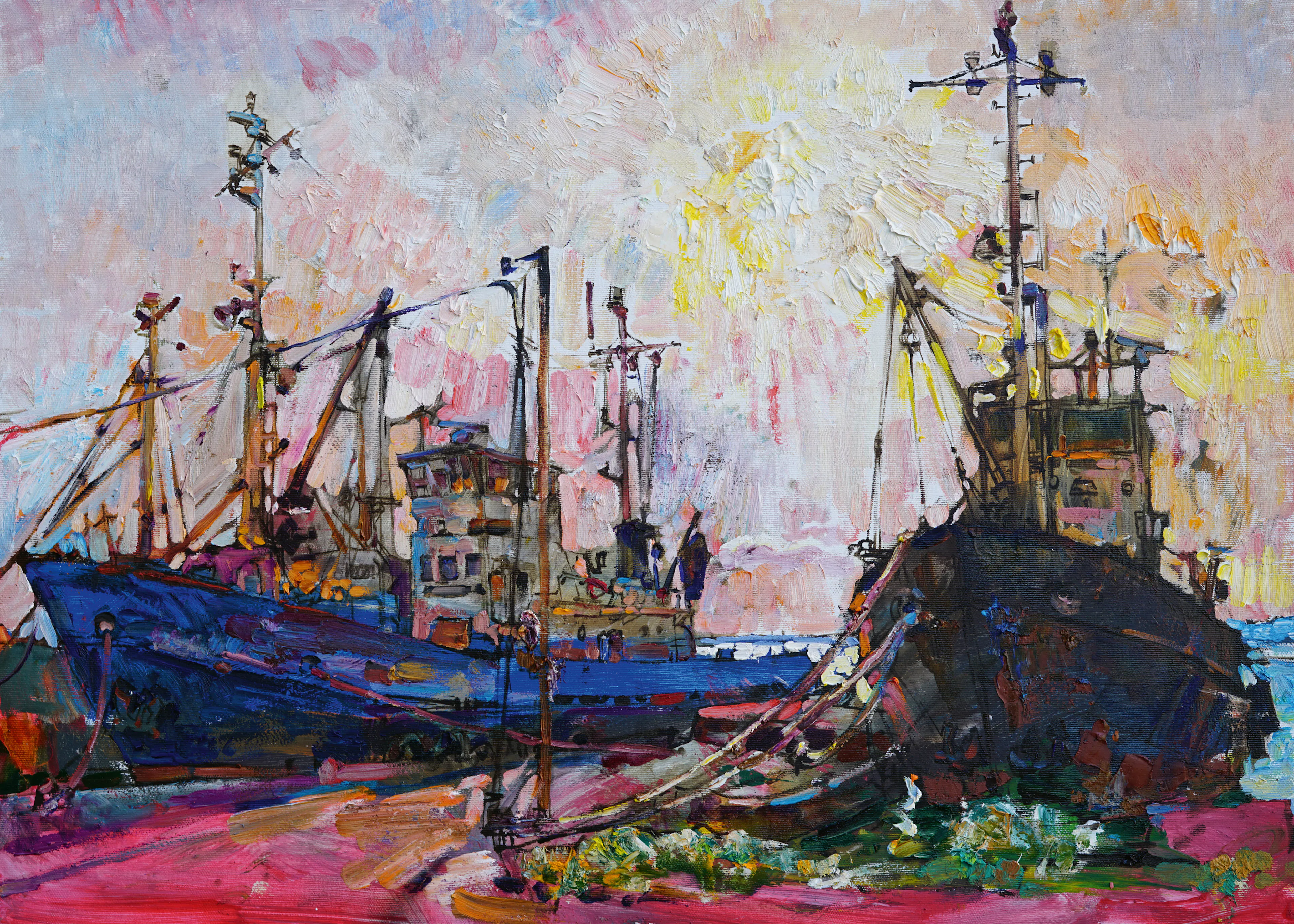 Harbor Sunset Poster 0