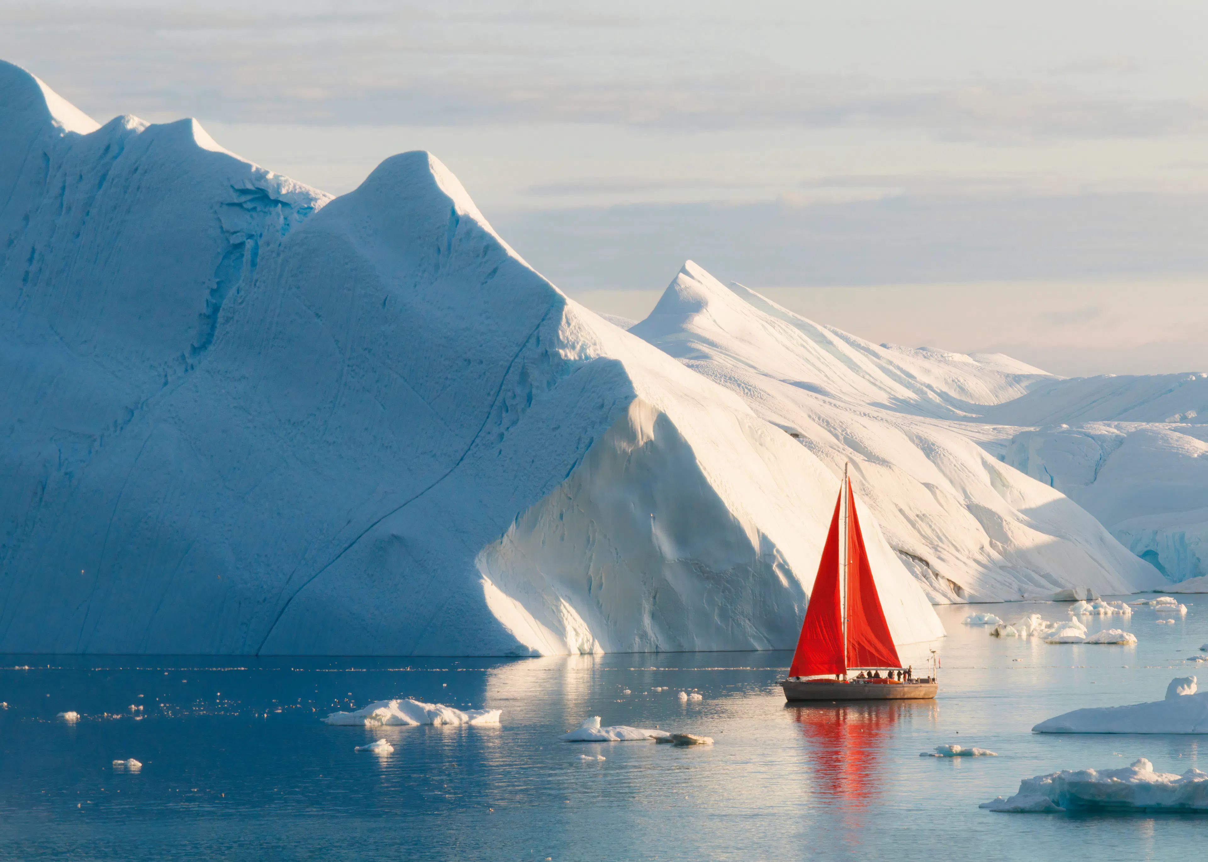 Red Sail Iceberg Poster 0