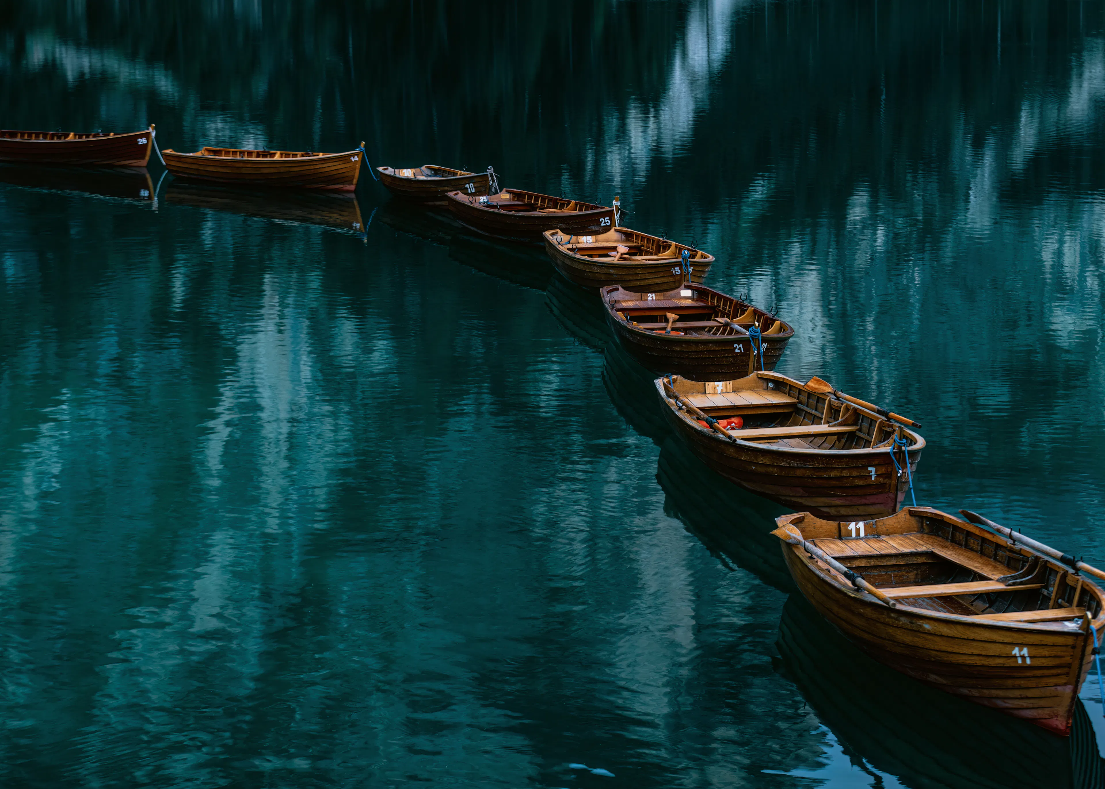 Serene Boat Line Poster 0