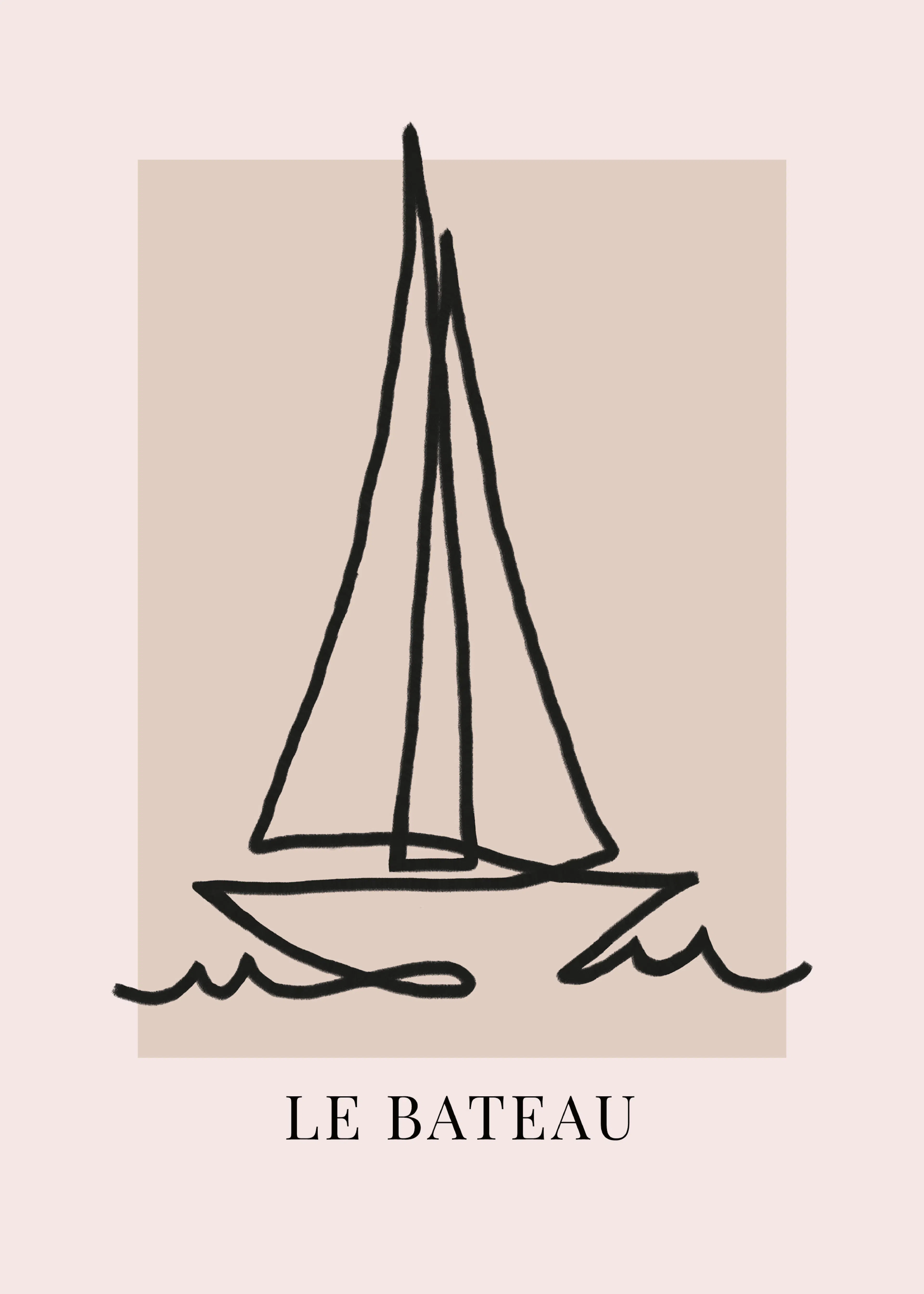 Zeilboot Silhouet Poster 0