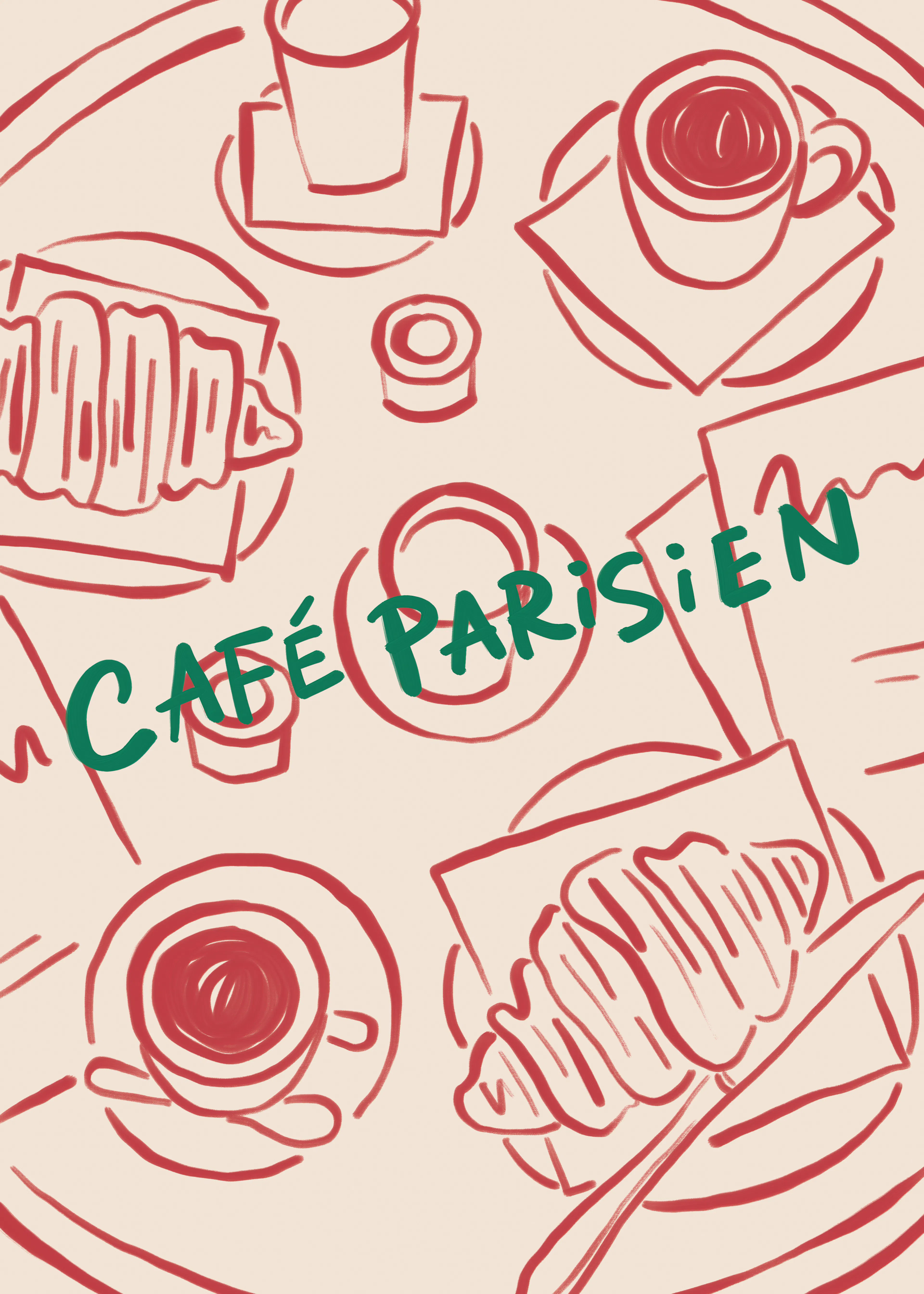 Cafe Parisien Poster 0