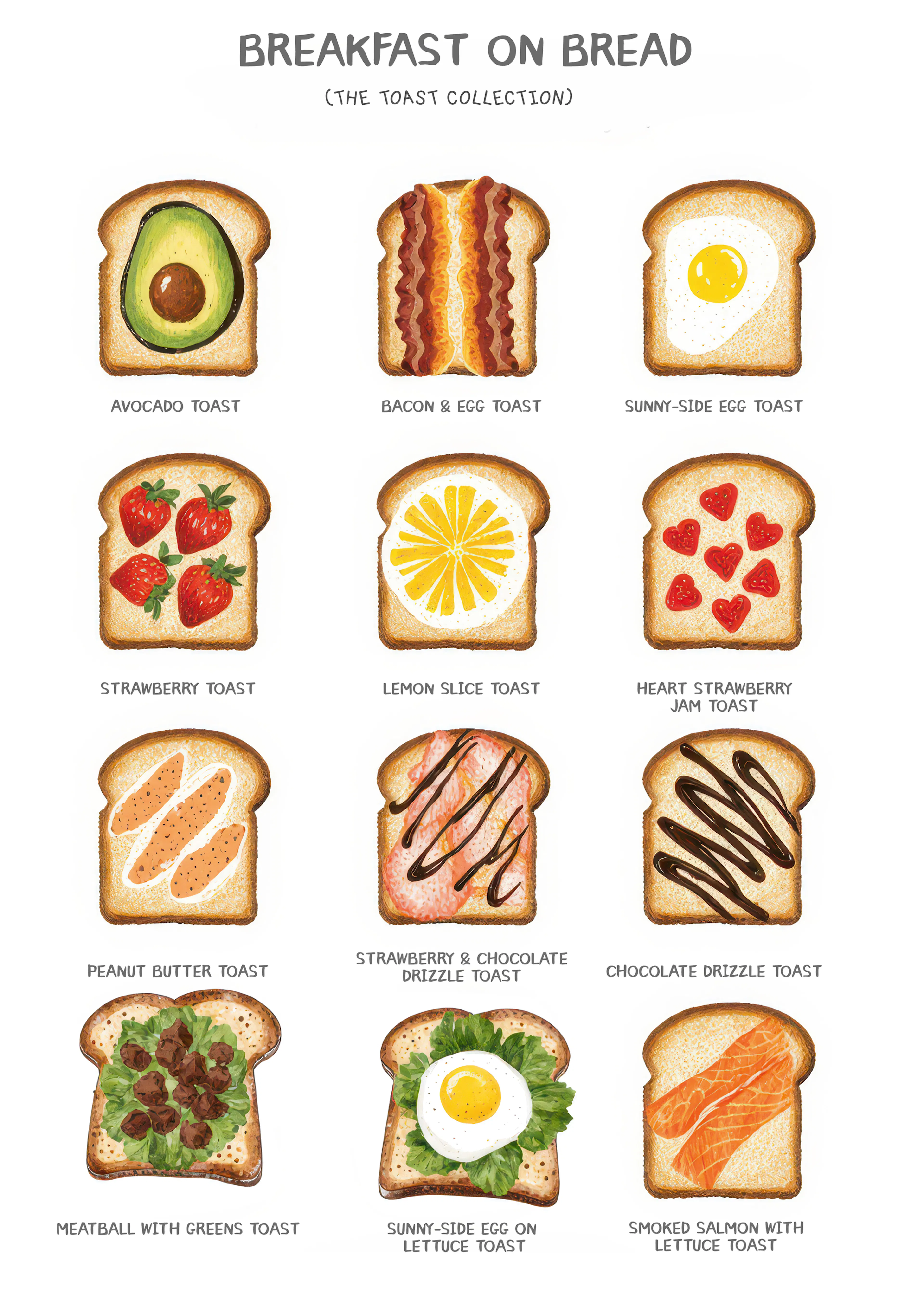 Ontbijt Toast Ideeën Poster 0