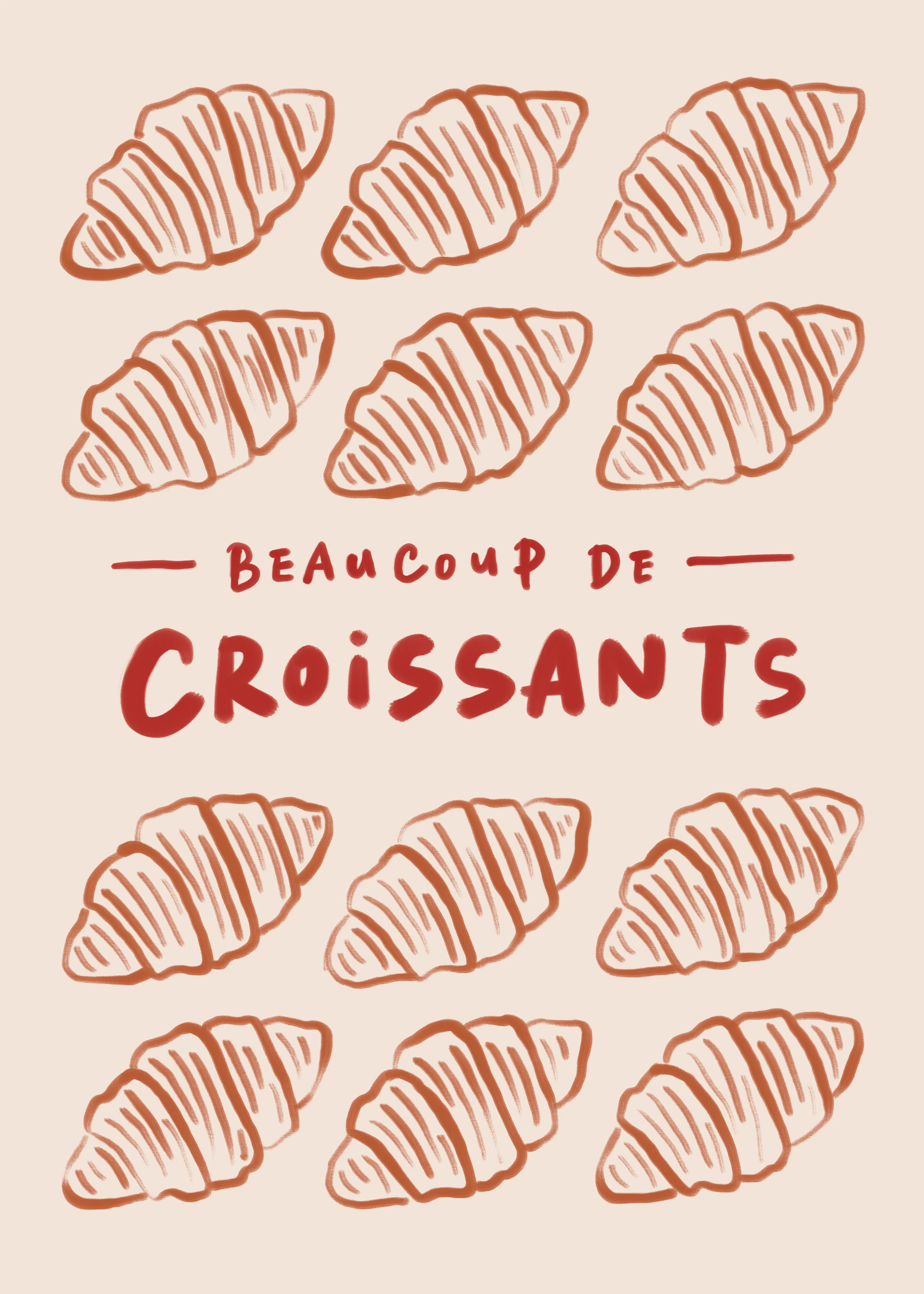 Beaucoup De Croissants Poster 0