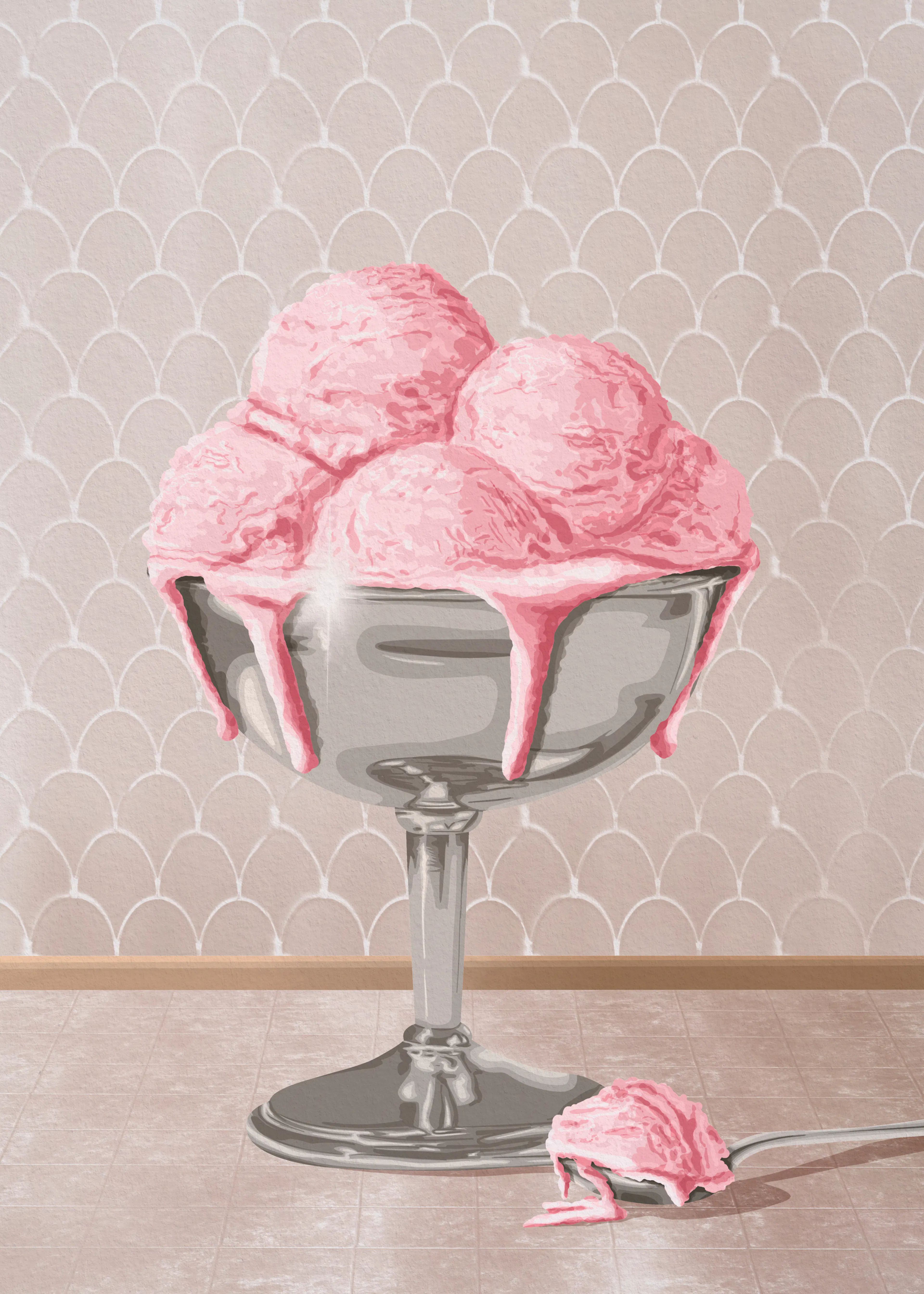Roze Roze IJsje Poster 0
