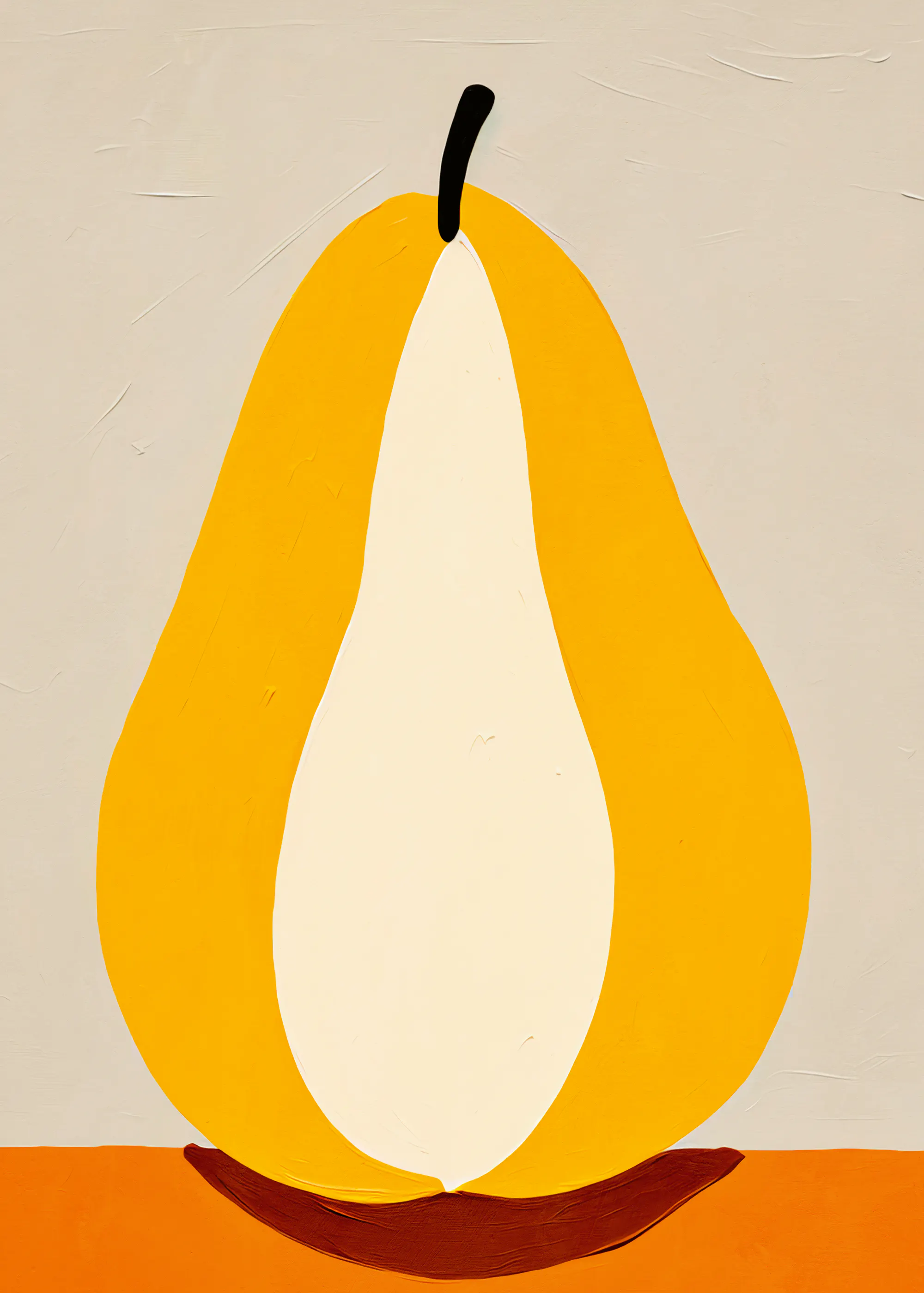 Päron Silhuett Poster 0