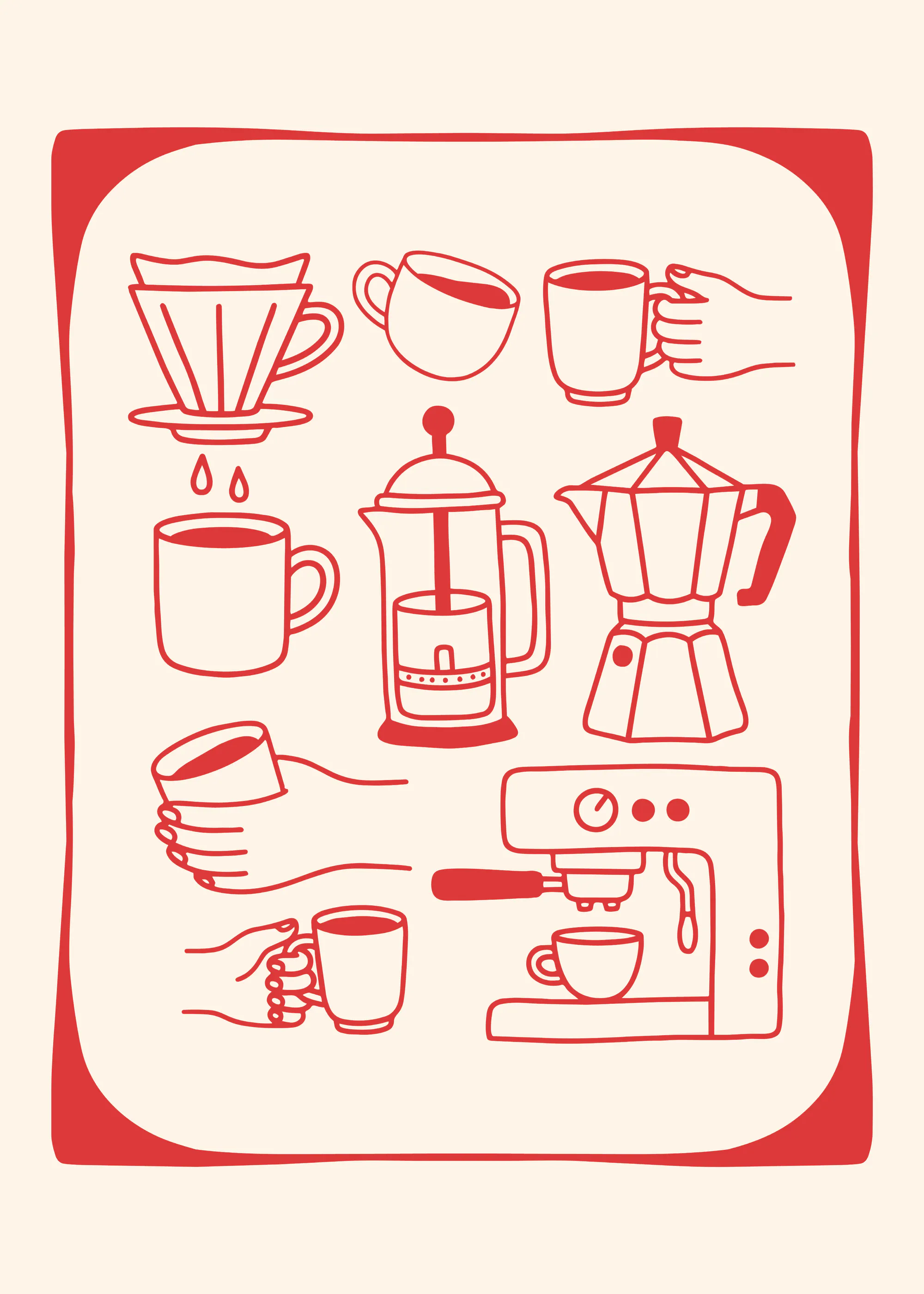 Koffie Zetten Poster 0