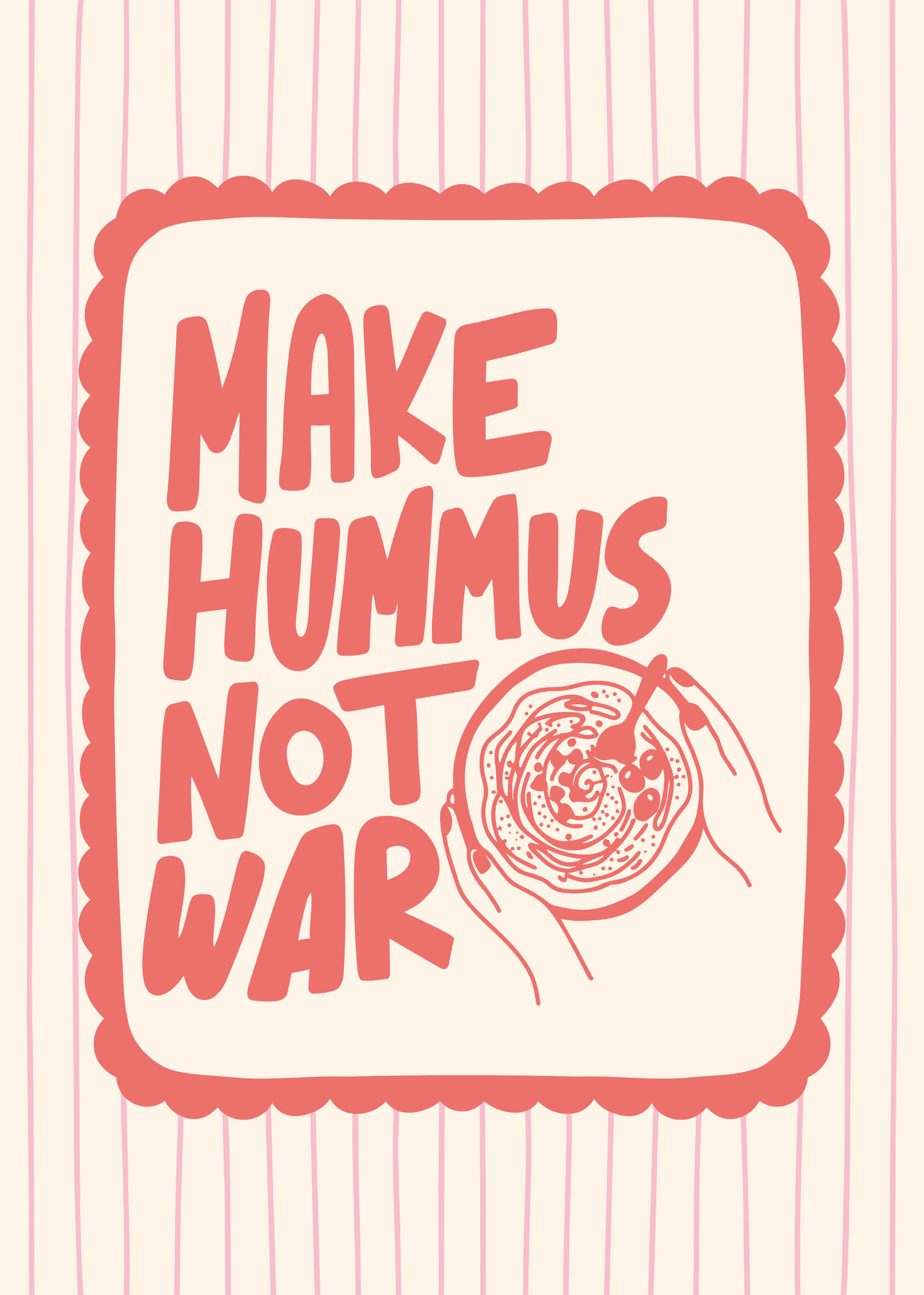 Faites l'Houmous Pas la Guerre Poster 0
