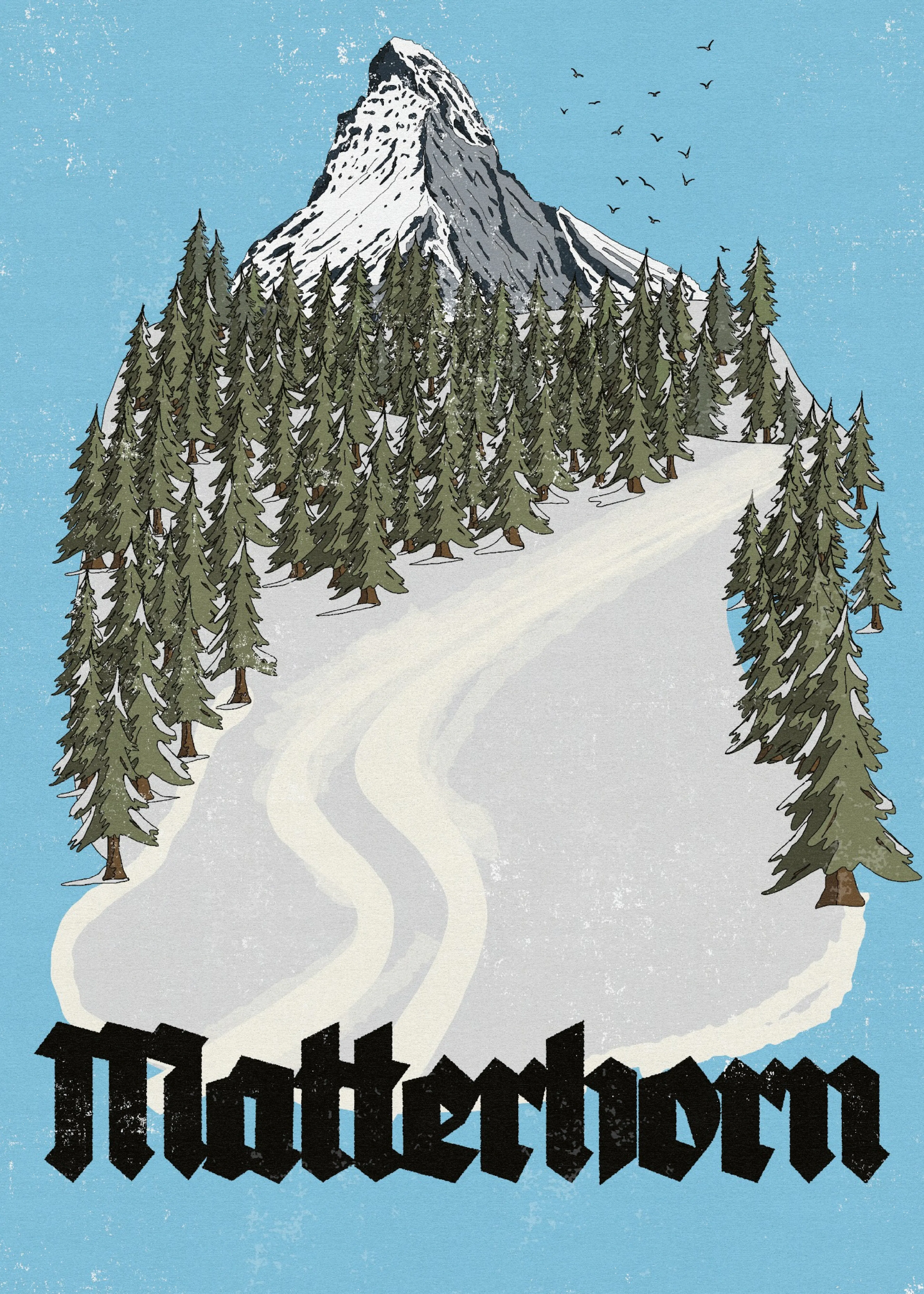 Snowy Peak Poster 0