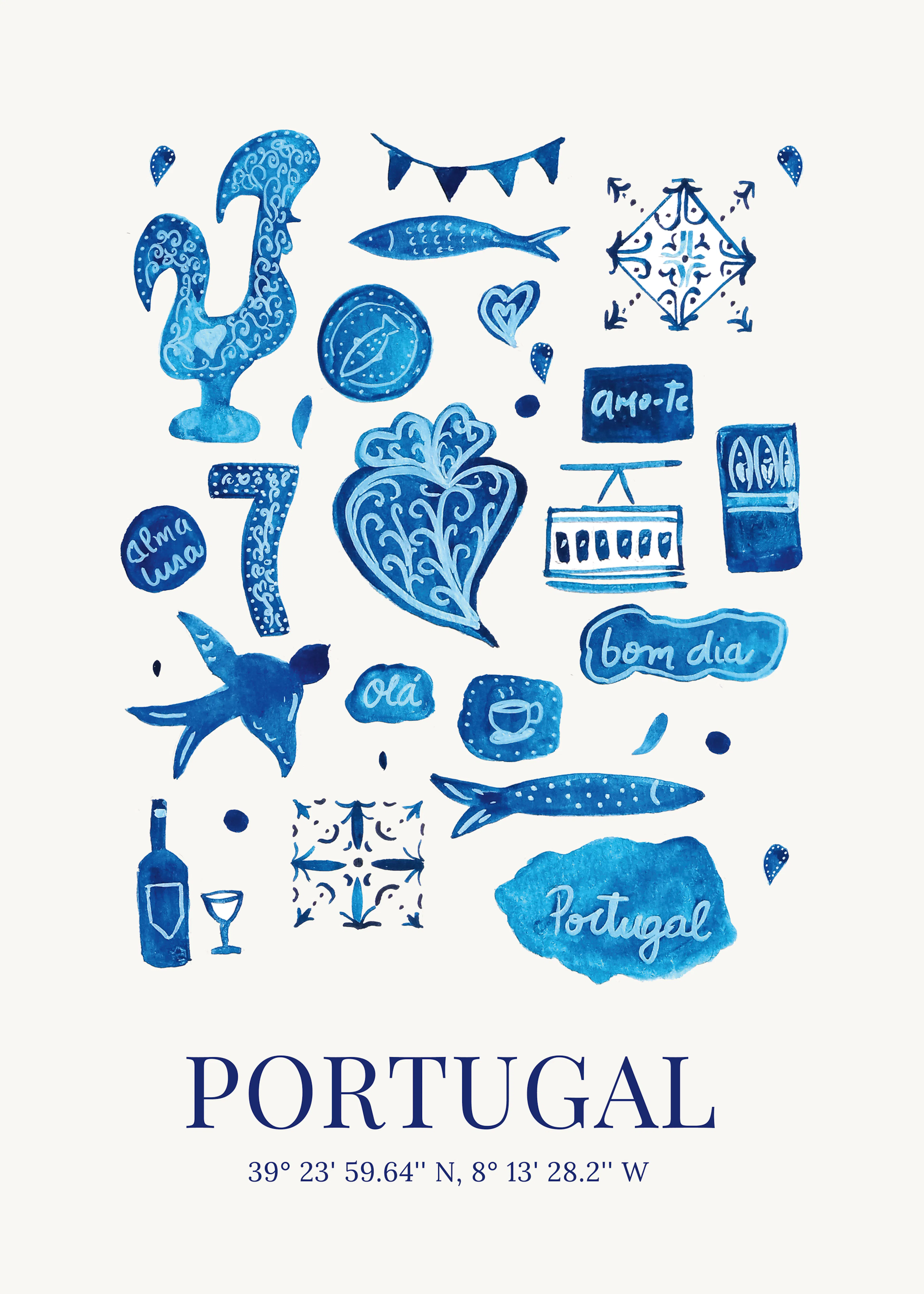 Portugal Schatten Poster 0