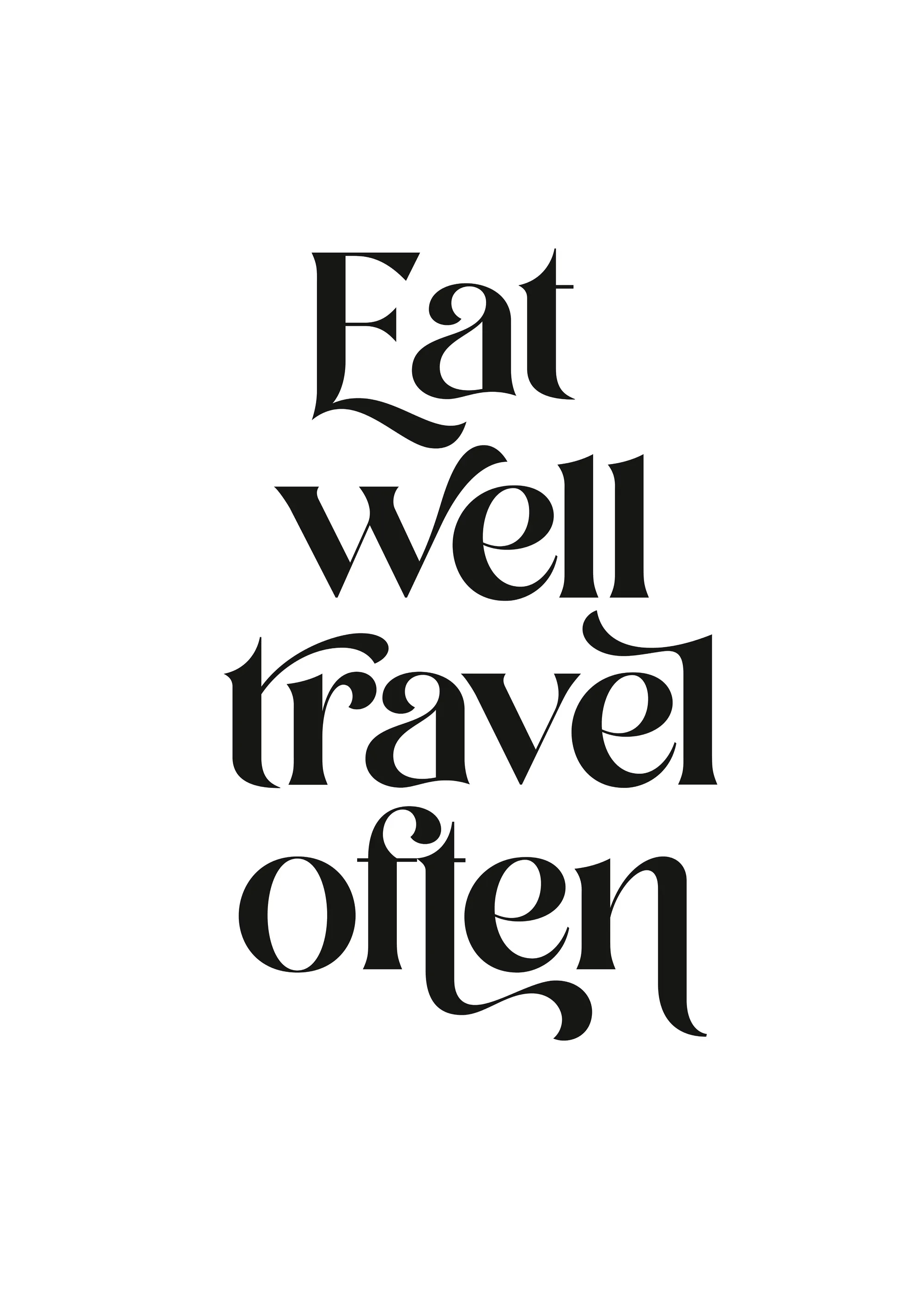 Eat Well Travel Poster 0