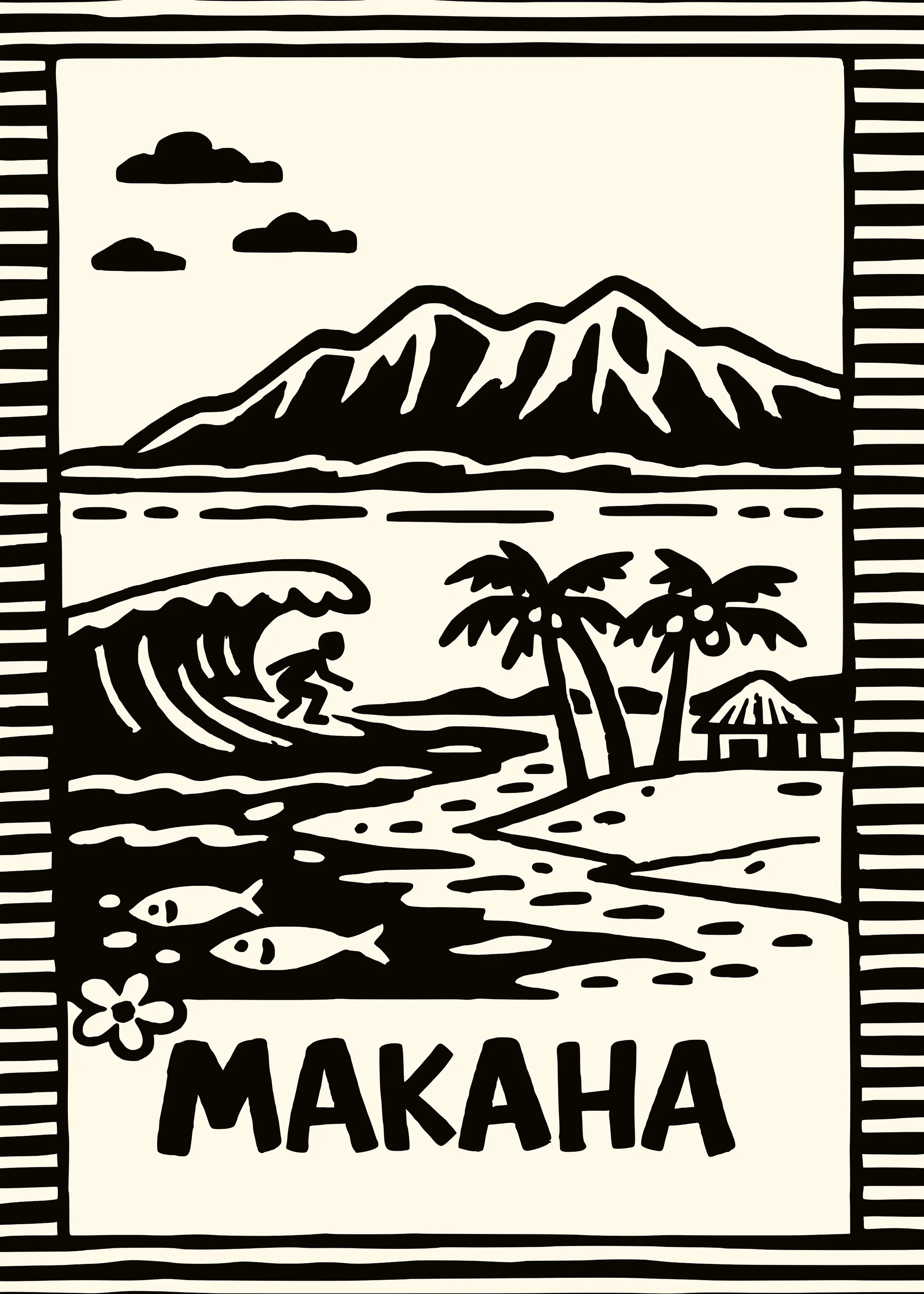 Makaha Waves Poster 0