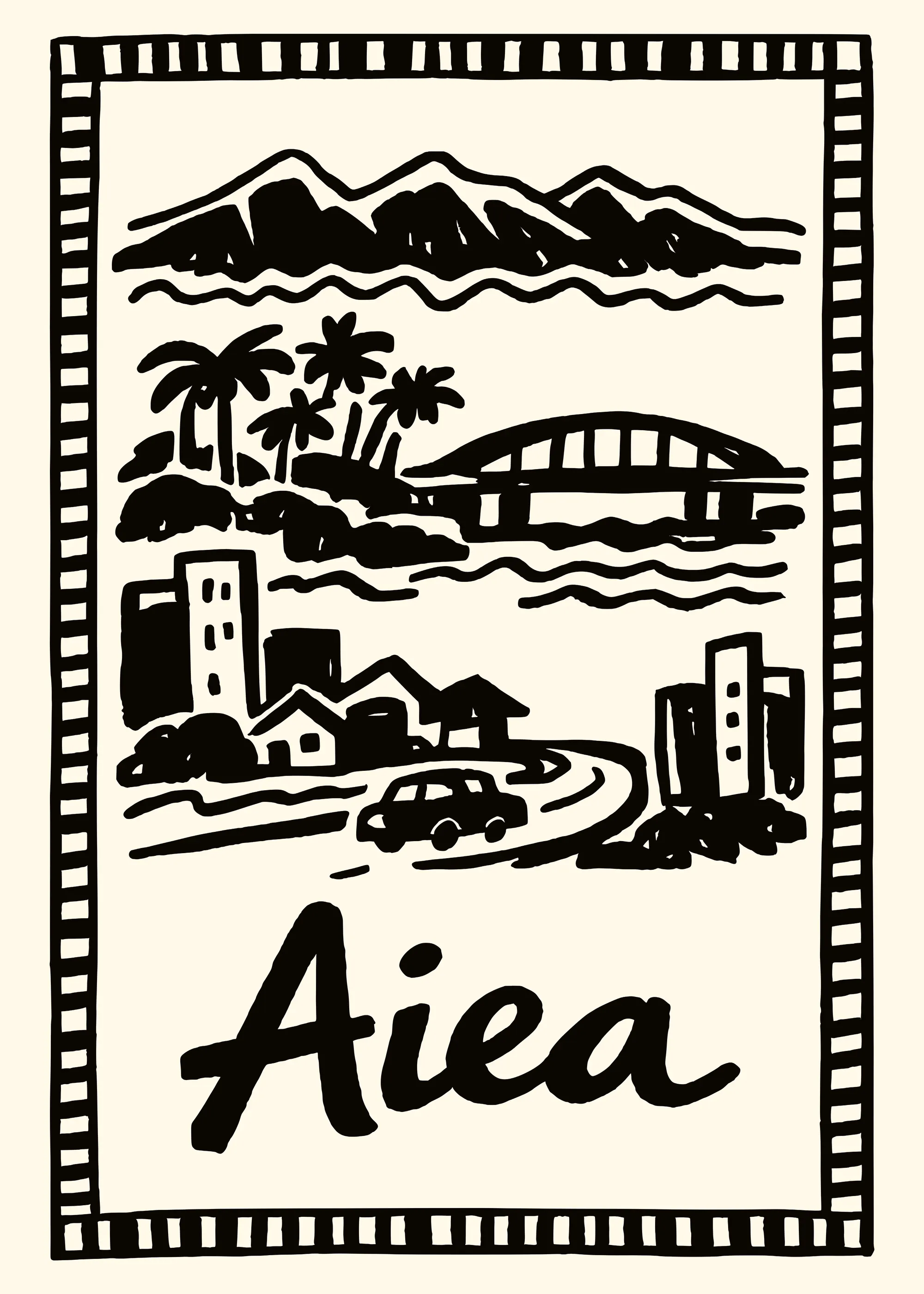Aiea Silhouette Poster 0