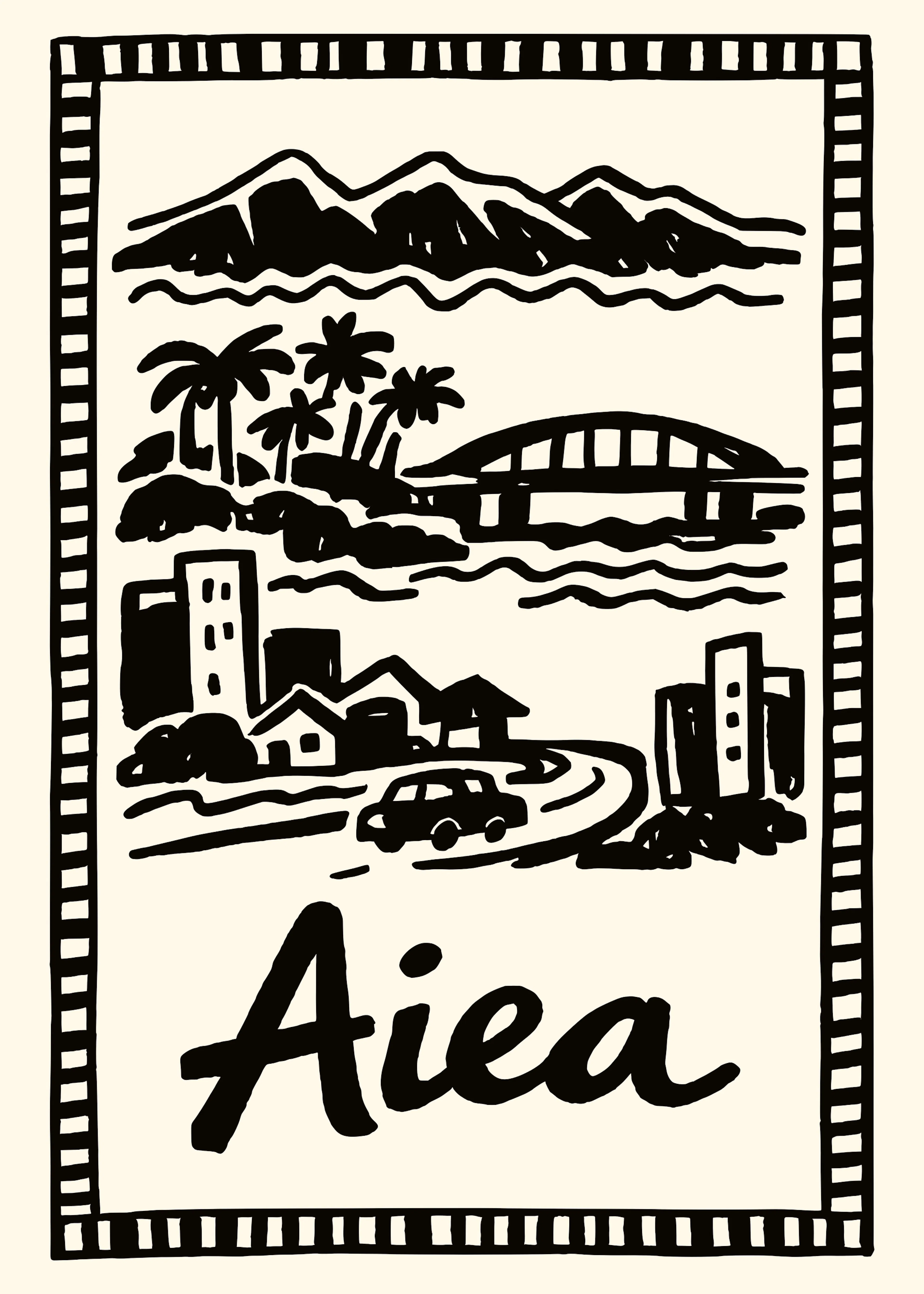 Aiea Silhouette Poster 0