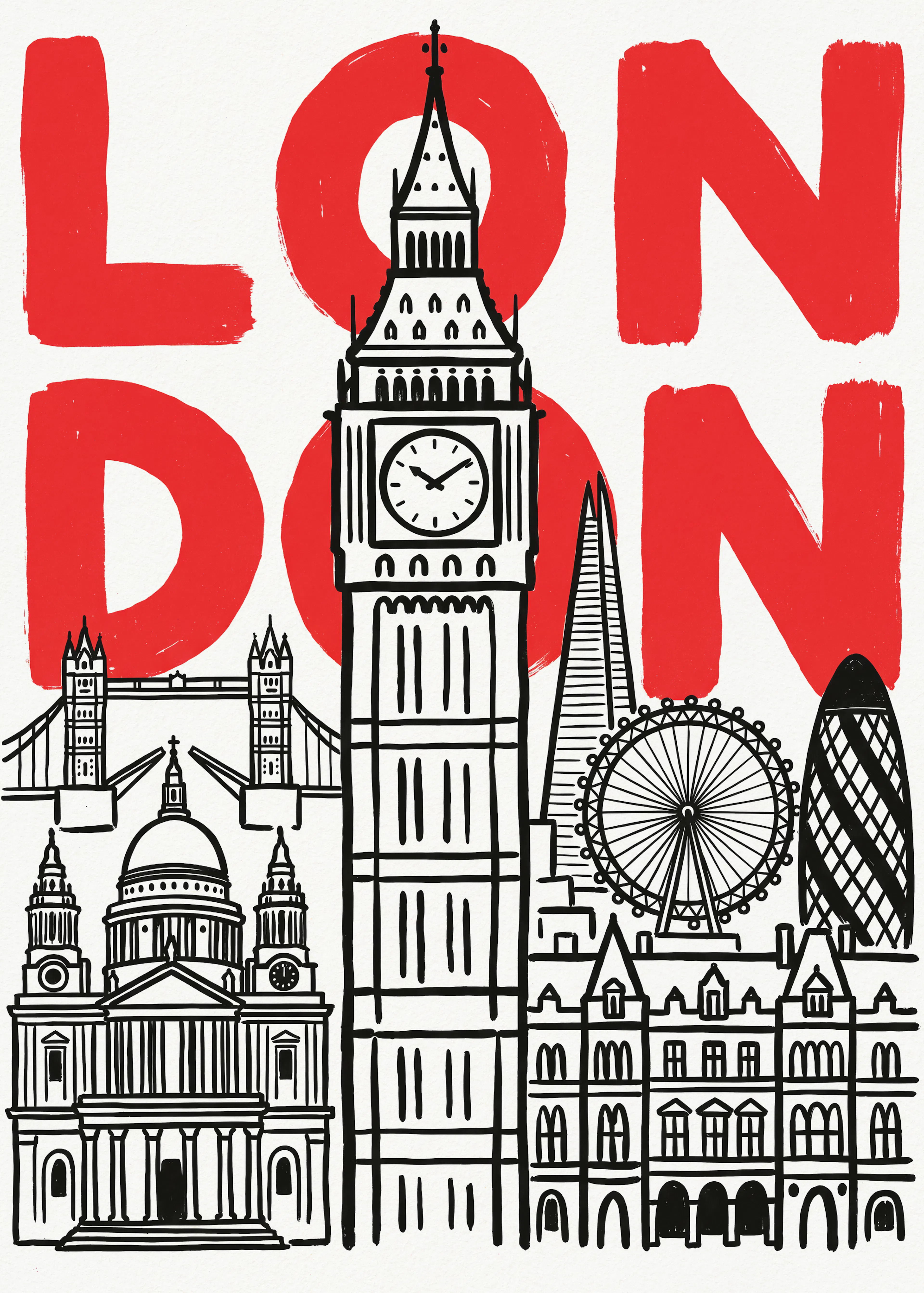 London Landemerker Plakat 0