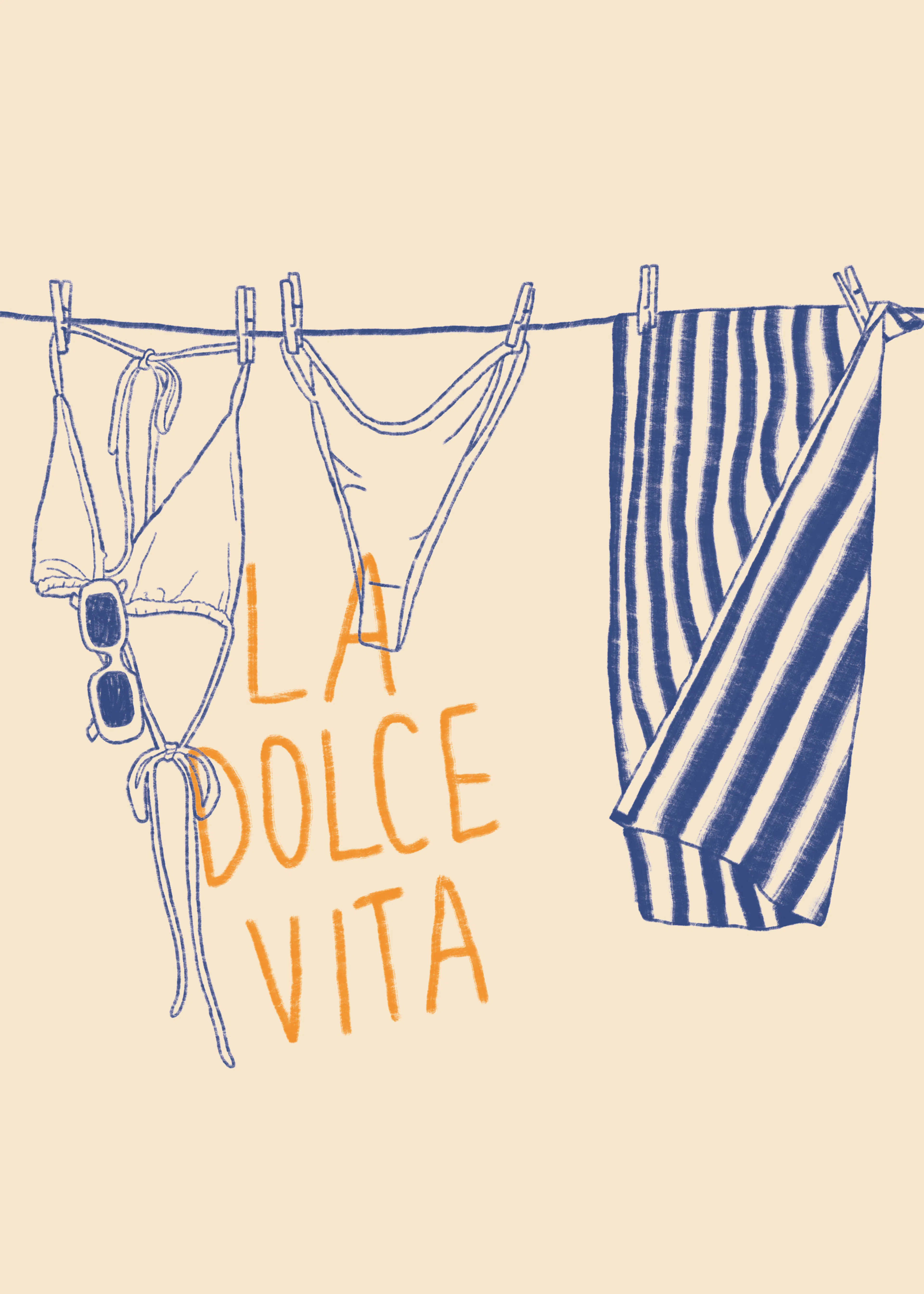 Light Blue La Dolce Vita Poster 0