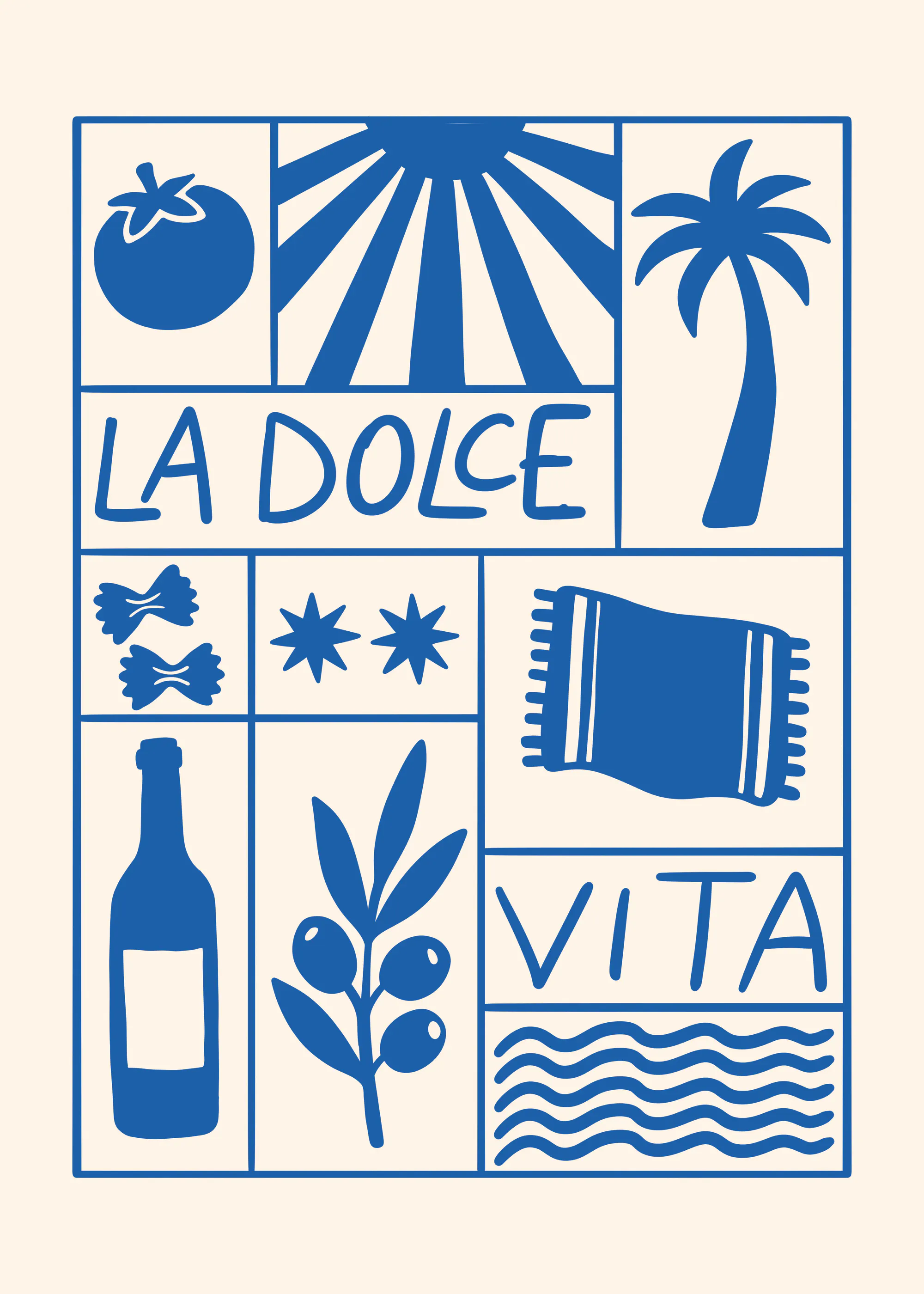 Navy La Dolce Vita Poster 0