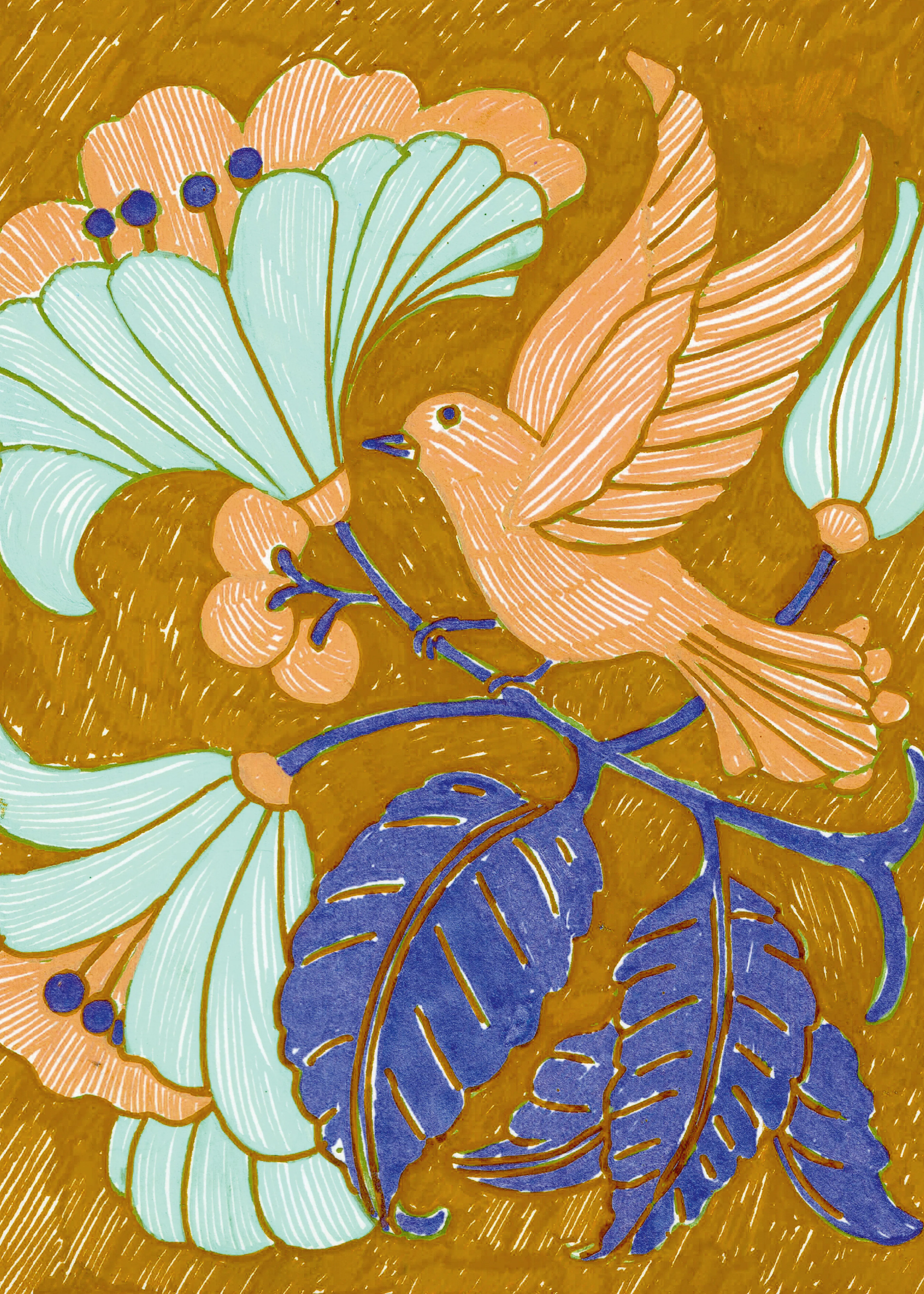 Vintage Bird Poster 0