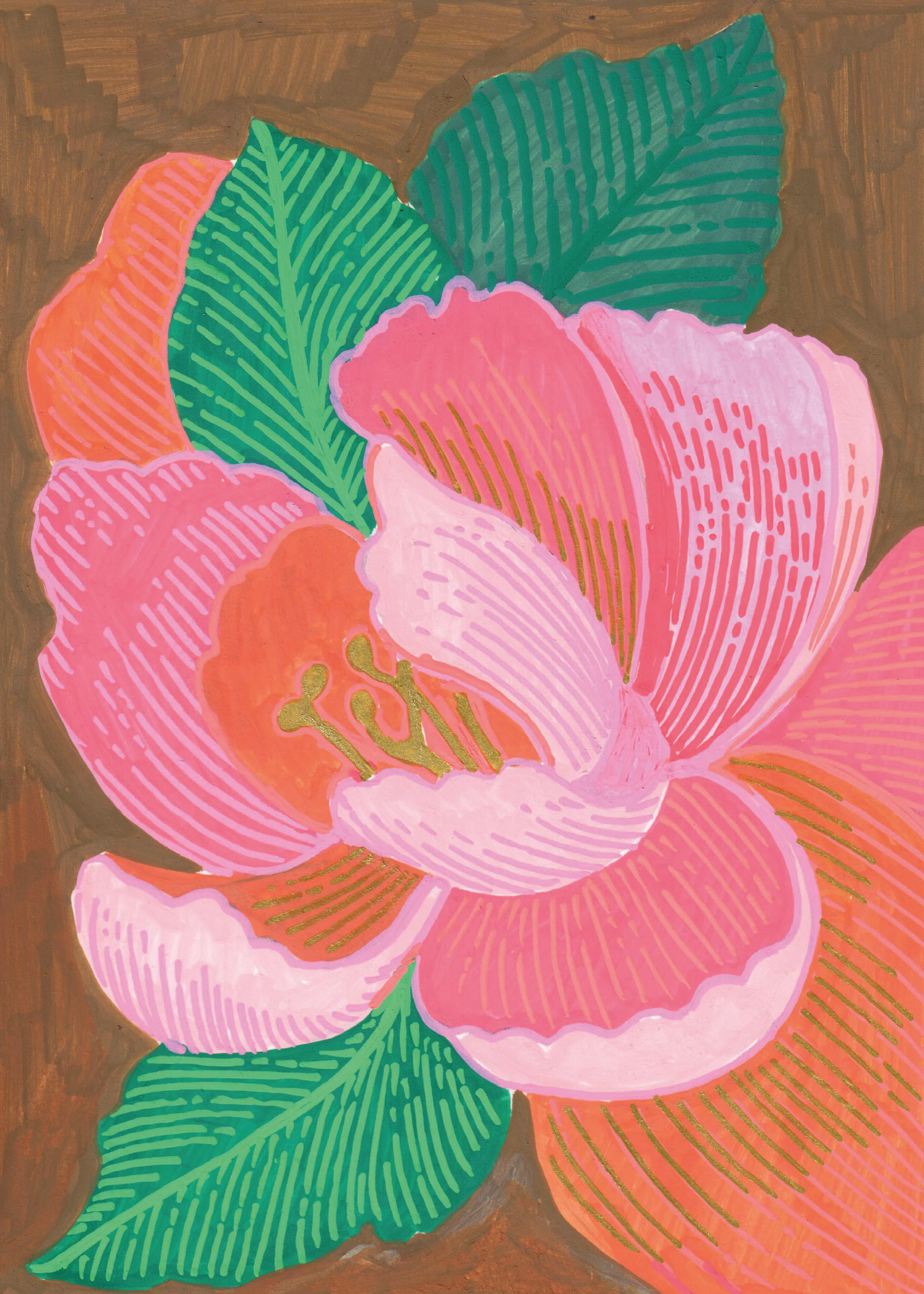 Pink Vibrant Bloom Poster 0