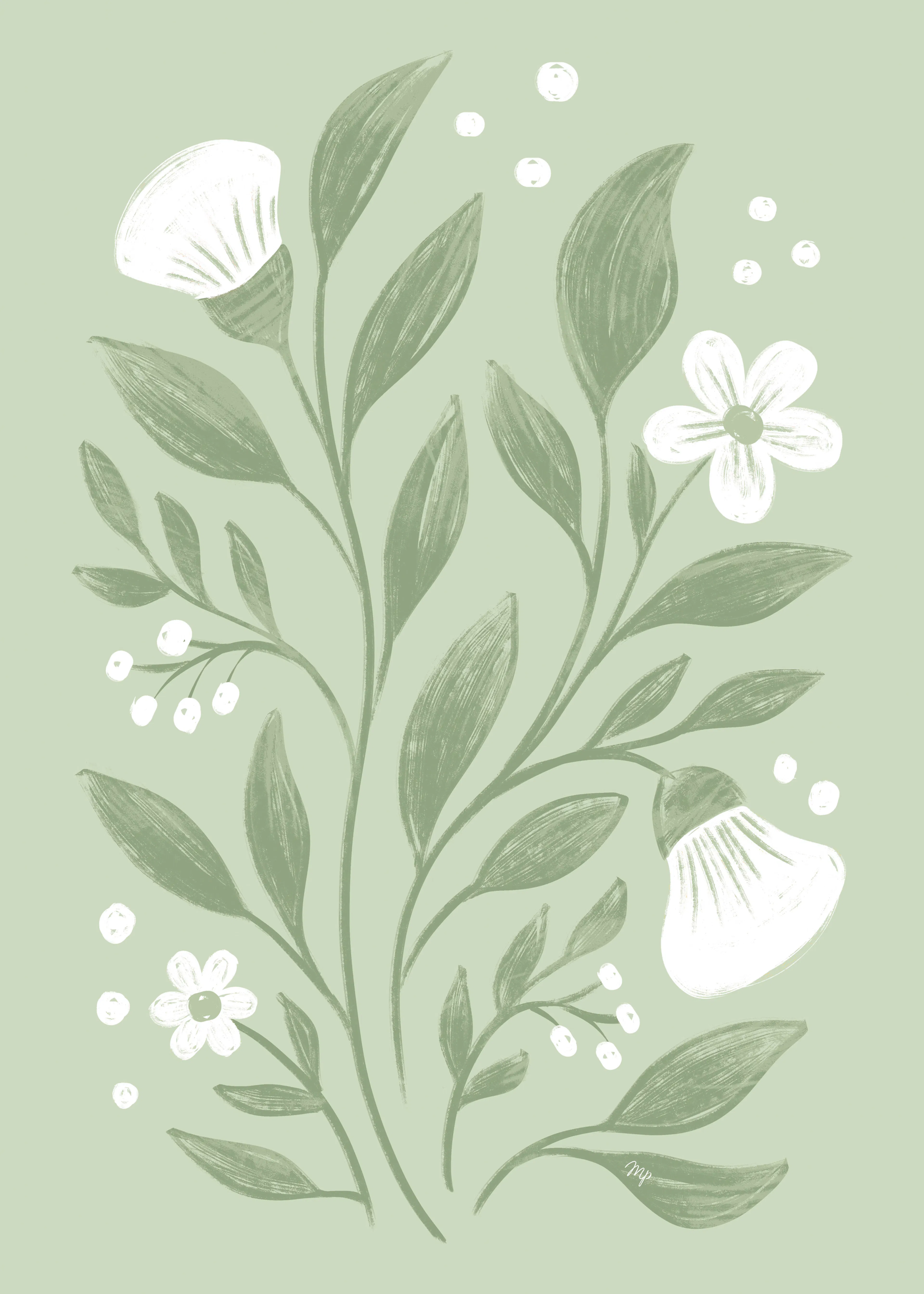 Serene Greenery Poster 0