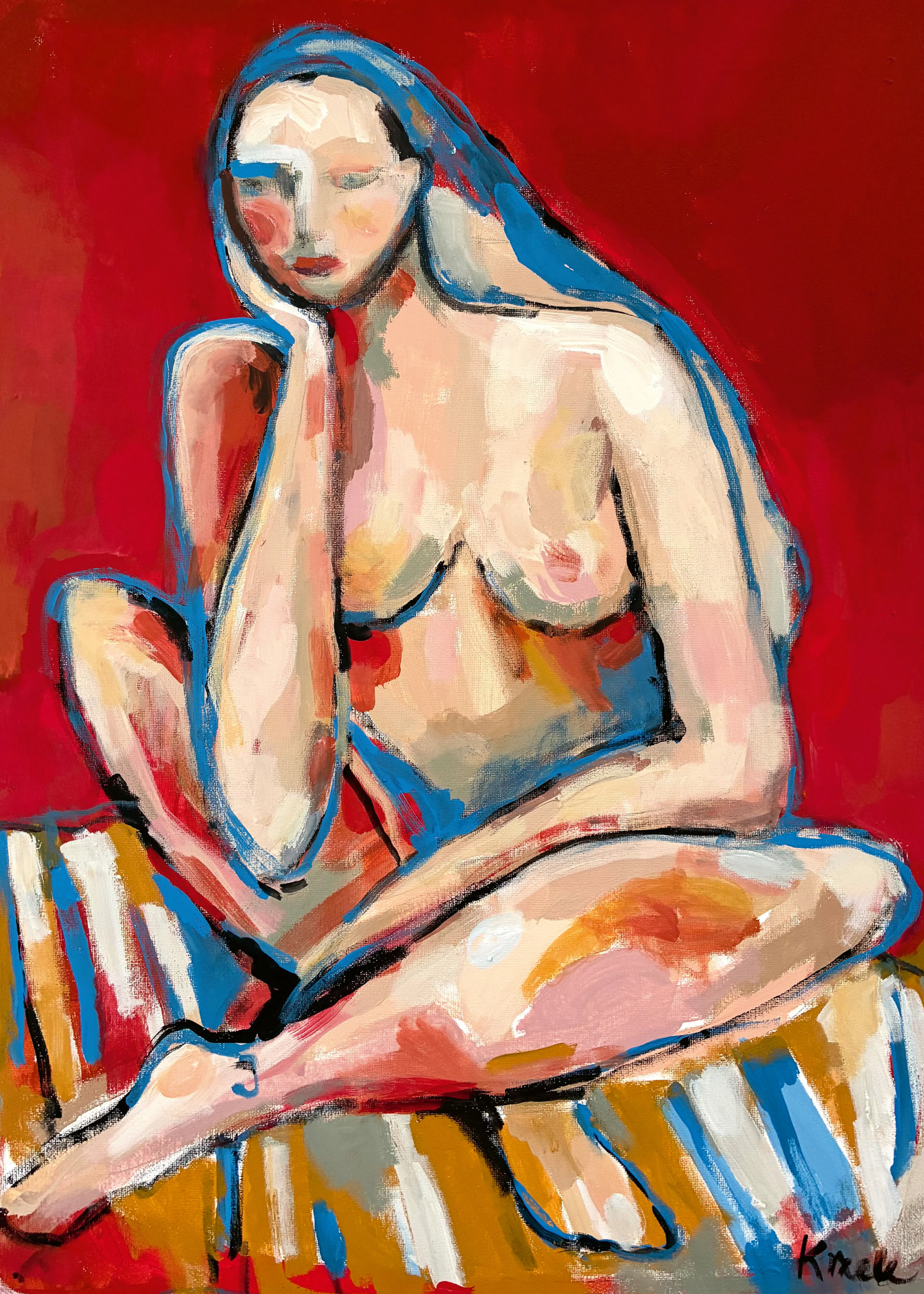 Thoughtful Nude Poster 0