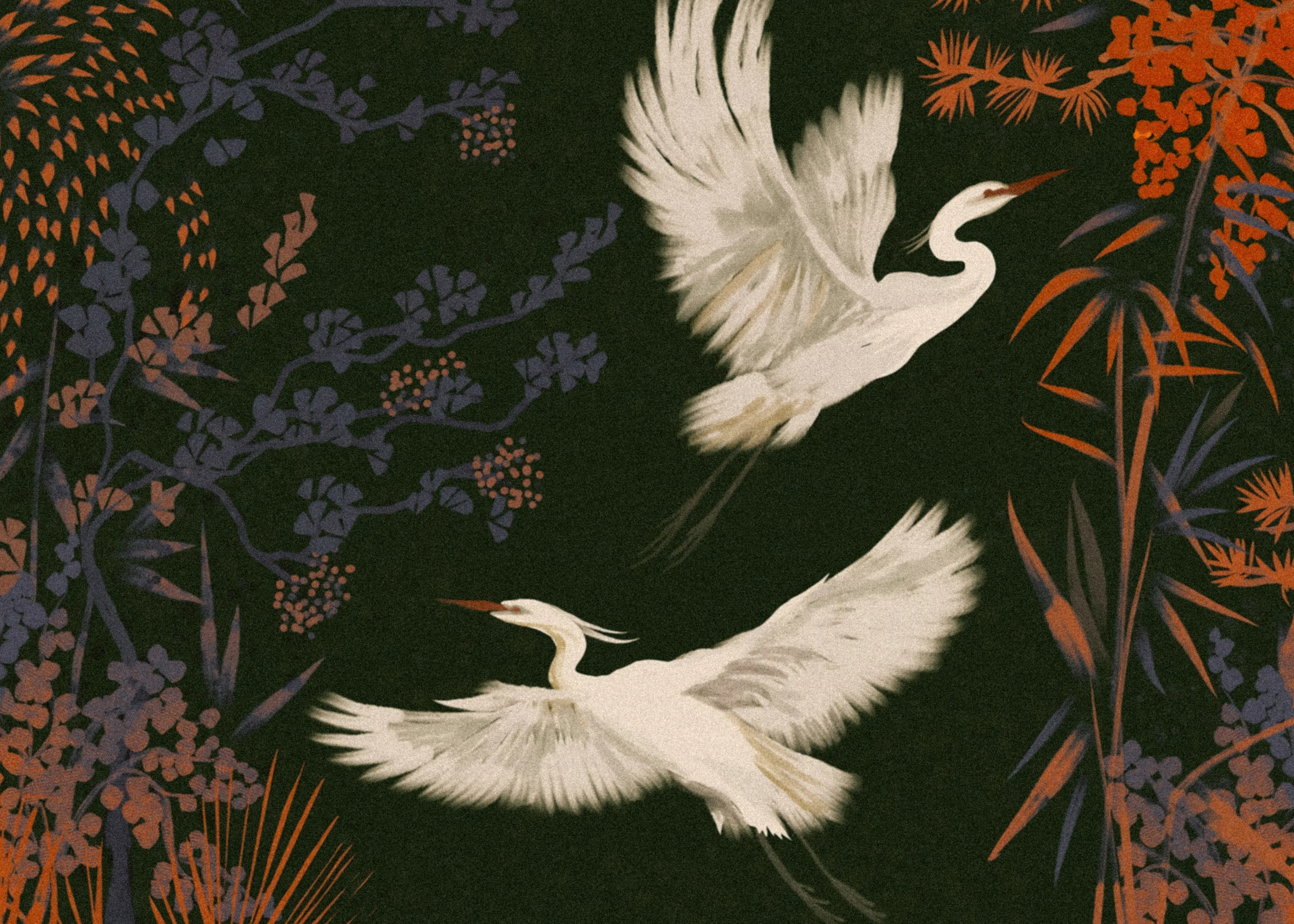Dark Green Graceful Flight Poster 0