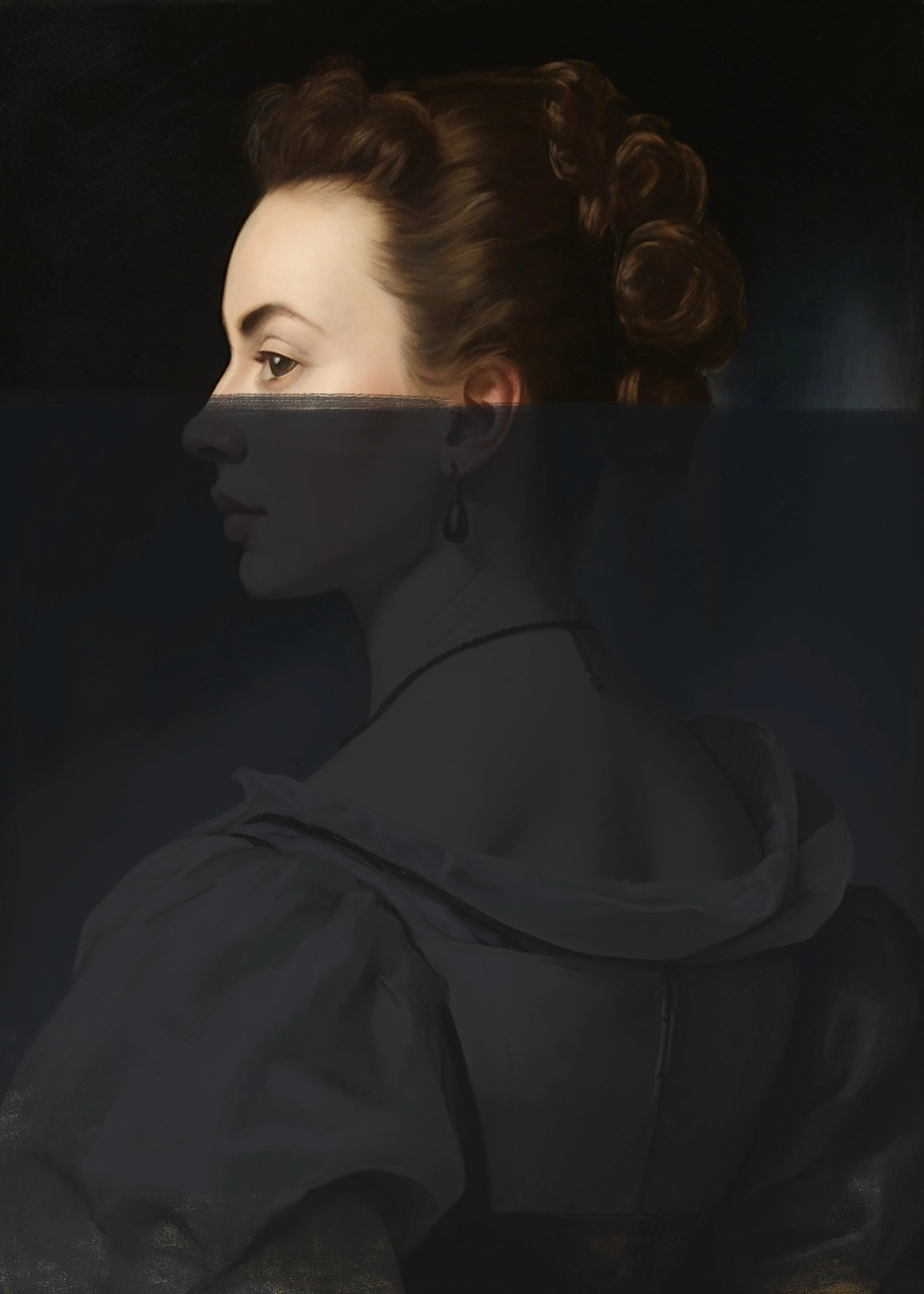 Bruin Tijdloos Portret Poster 0