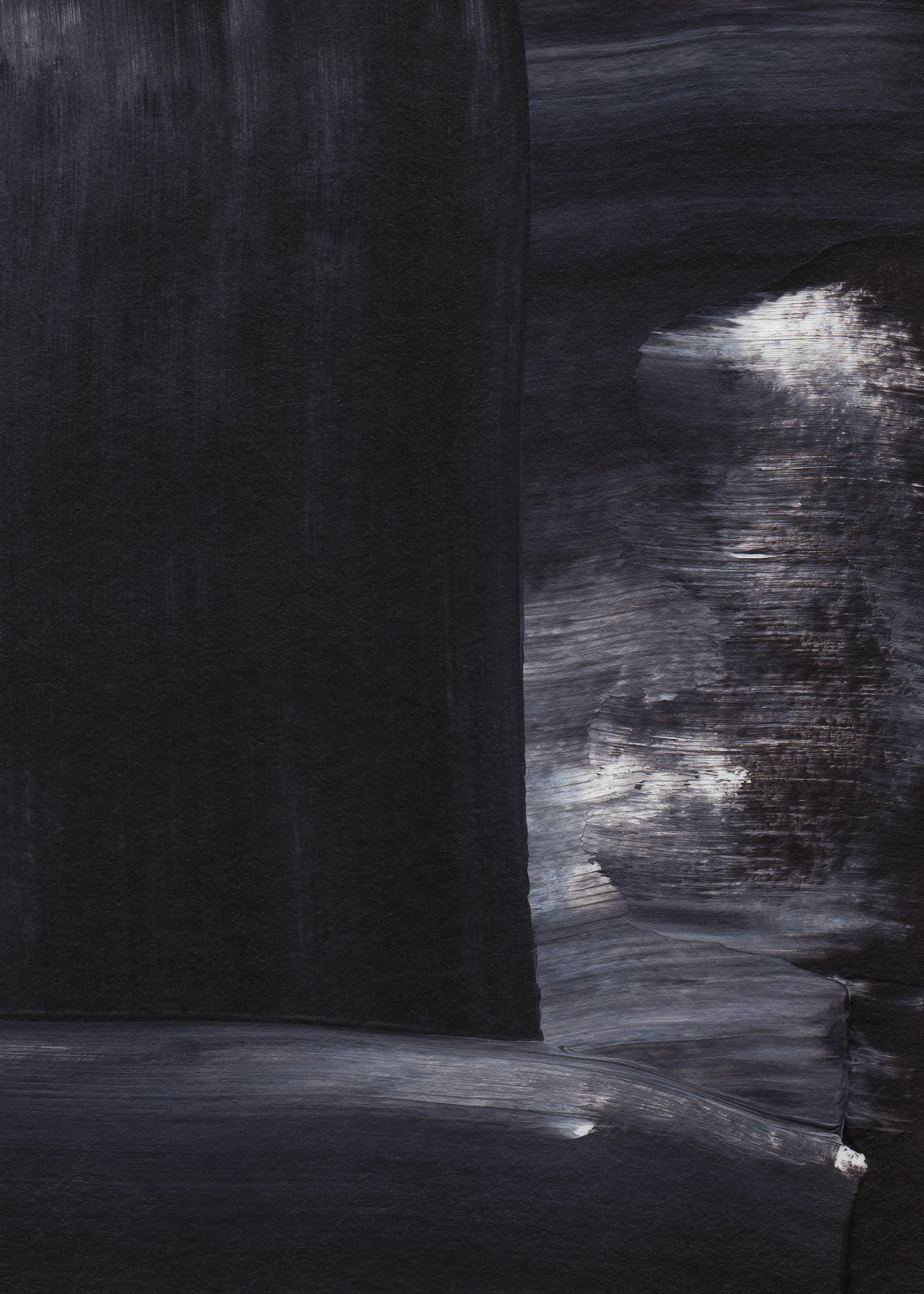 Black Dark Abstract Poster 0