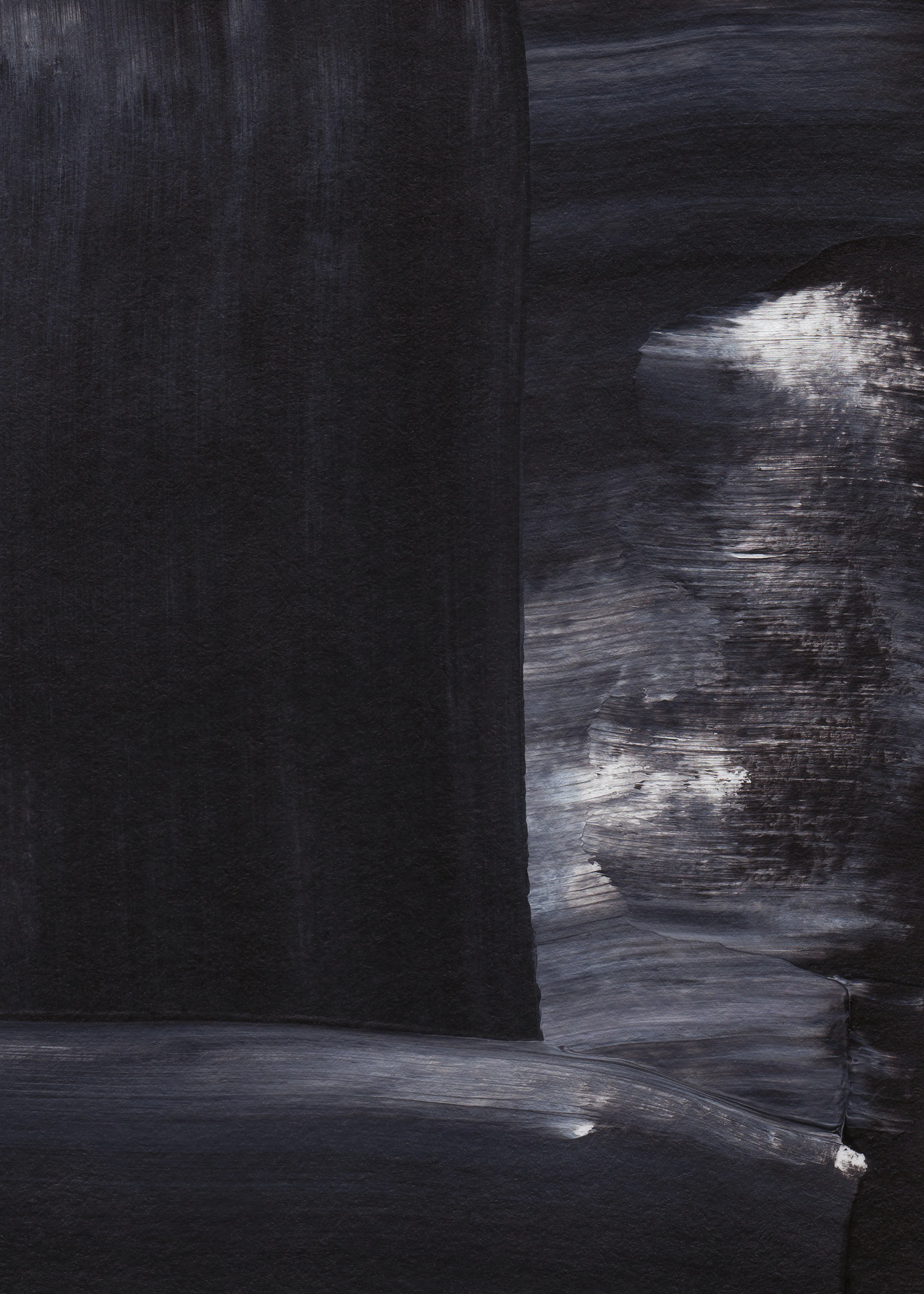 Black Dark Abstract Poster 0