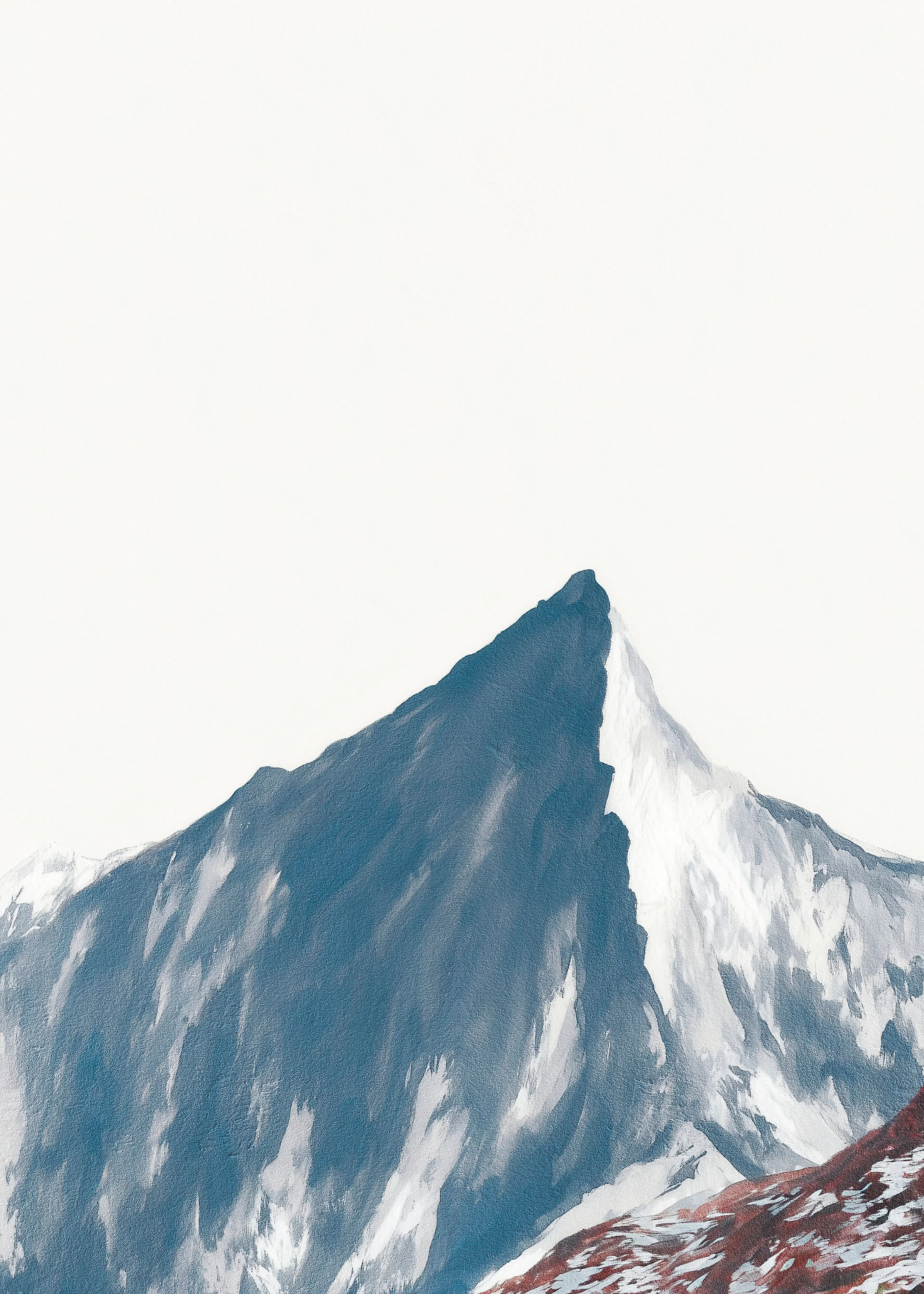 Montagna Maestosa Blu Poster 0