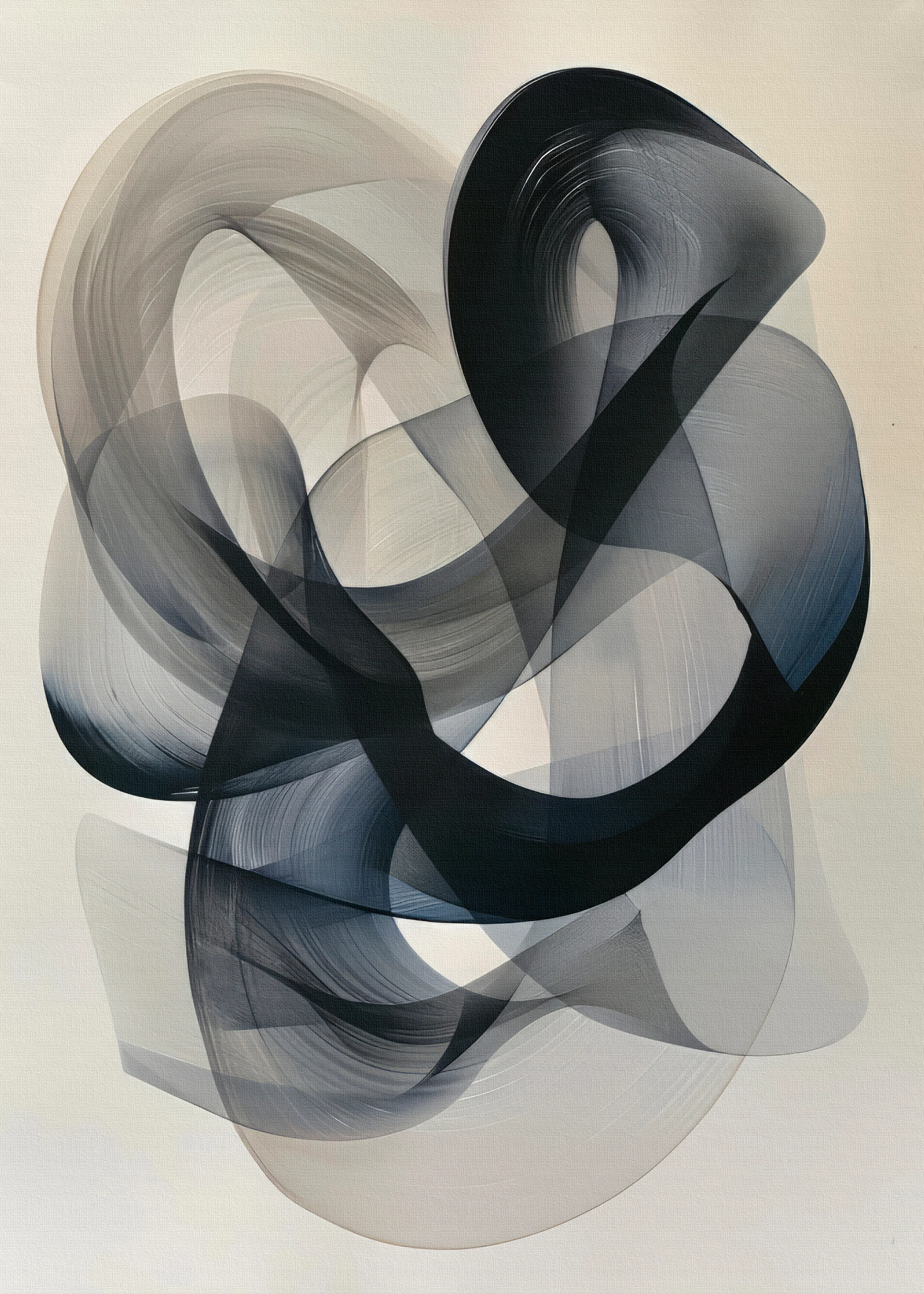 Black Ethereal Flow Poster 0