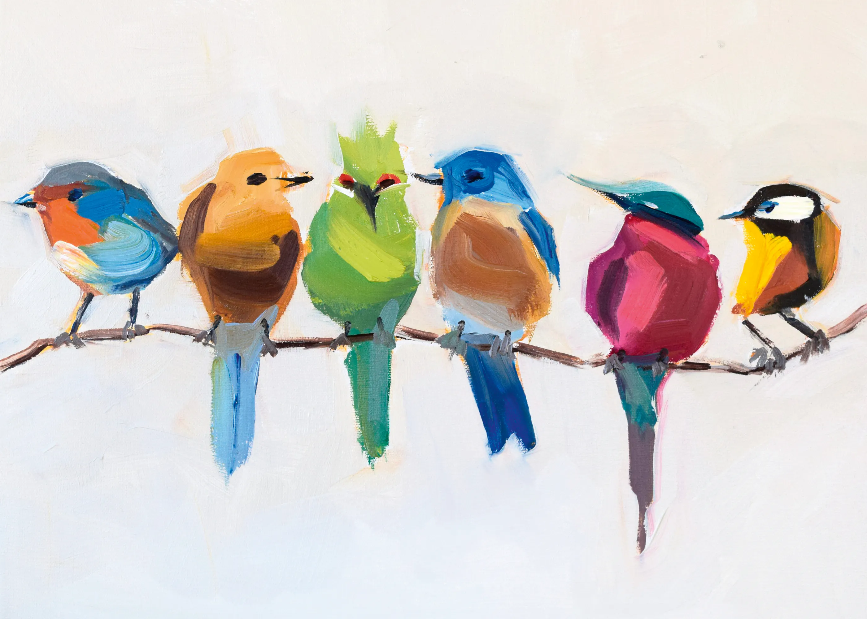 Kleurrijke Zangvogels Poster 0