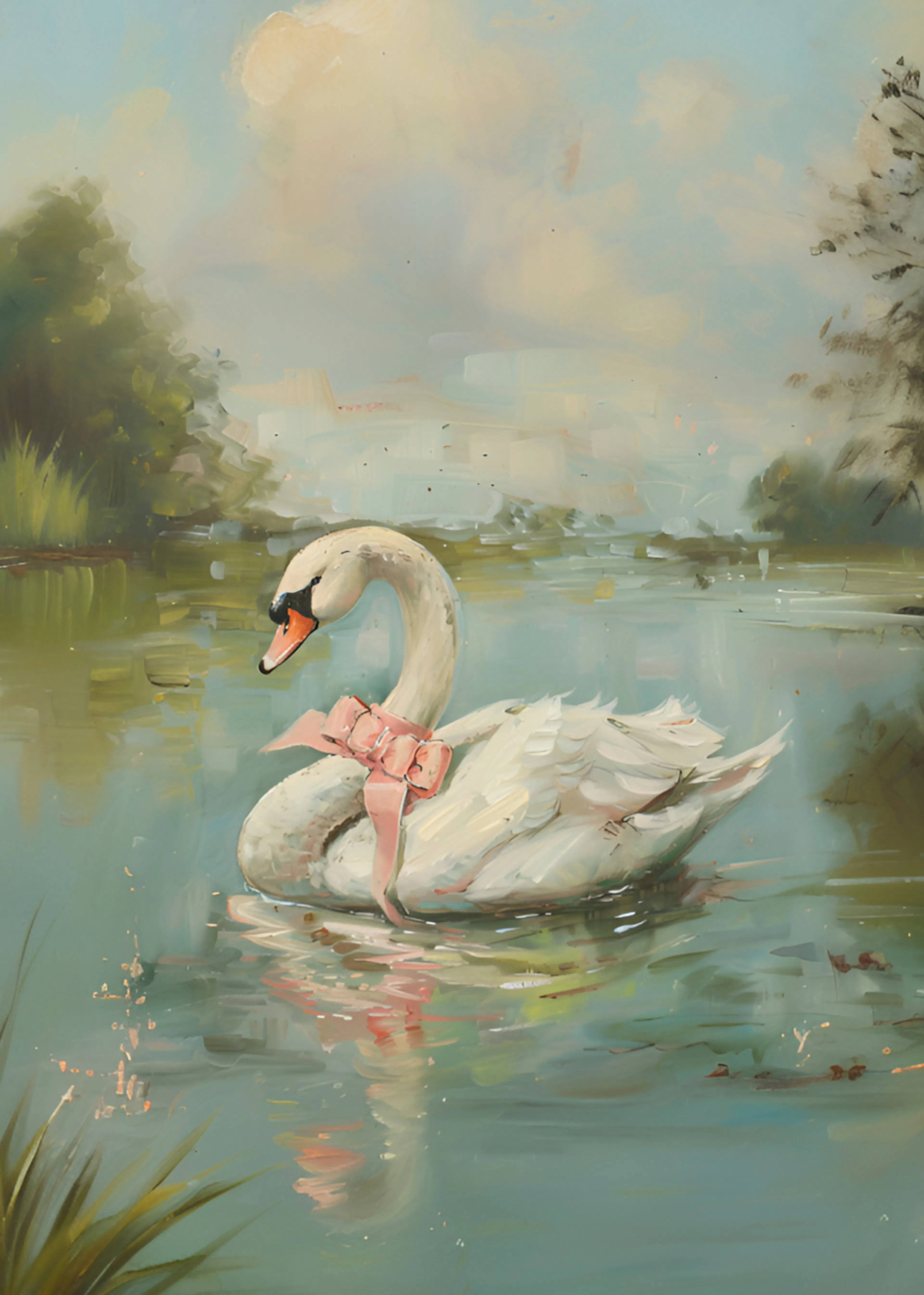 Blue Swan Serenity Poster 0