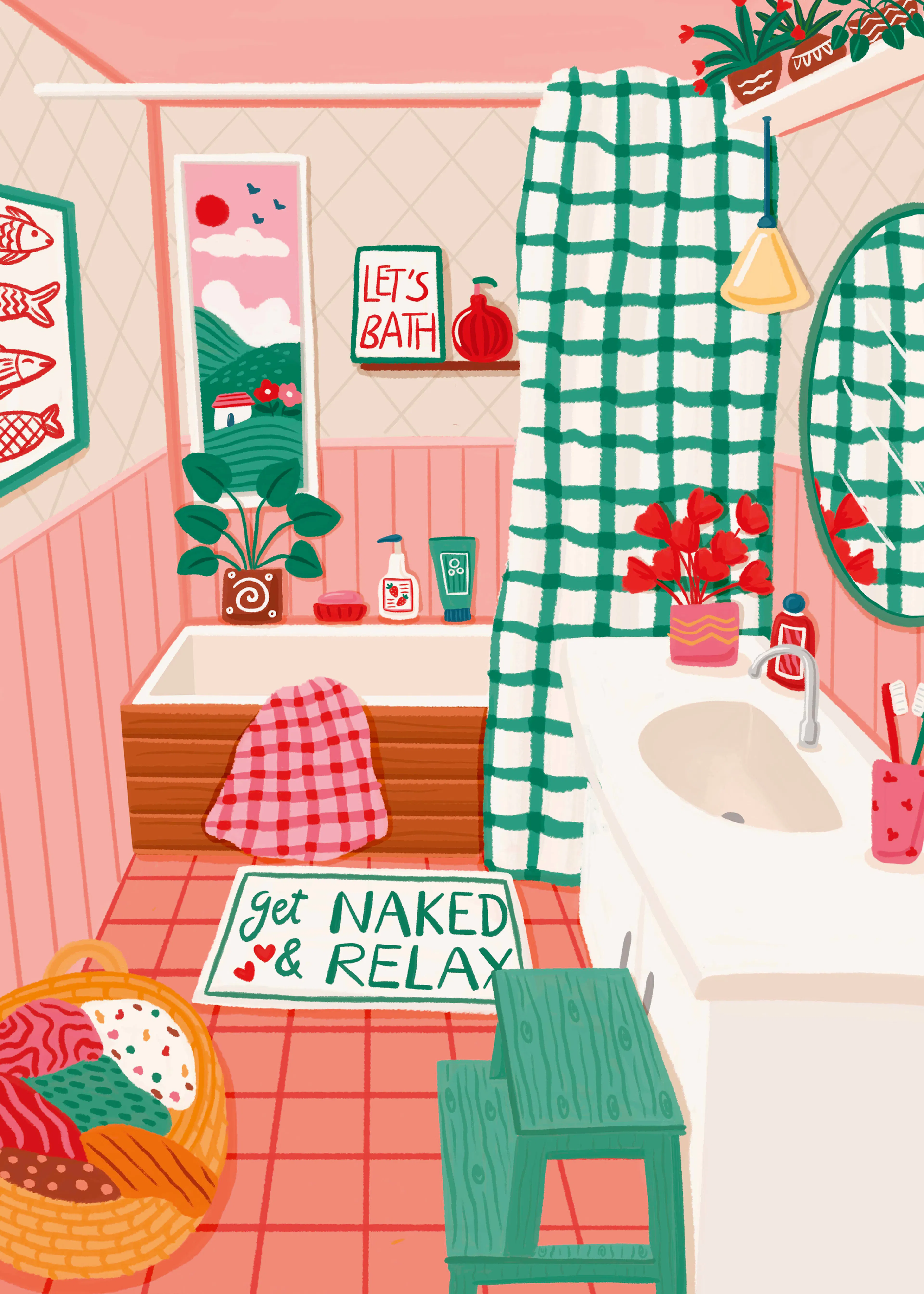 Pink Cozy Retreat Poster 0
