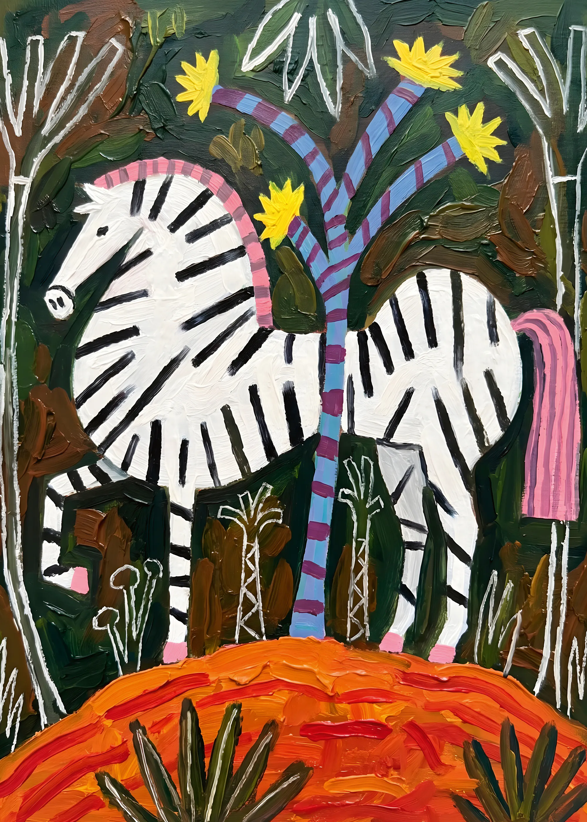 Zebra Jungle Poster 0